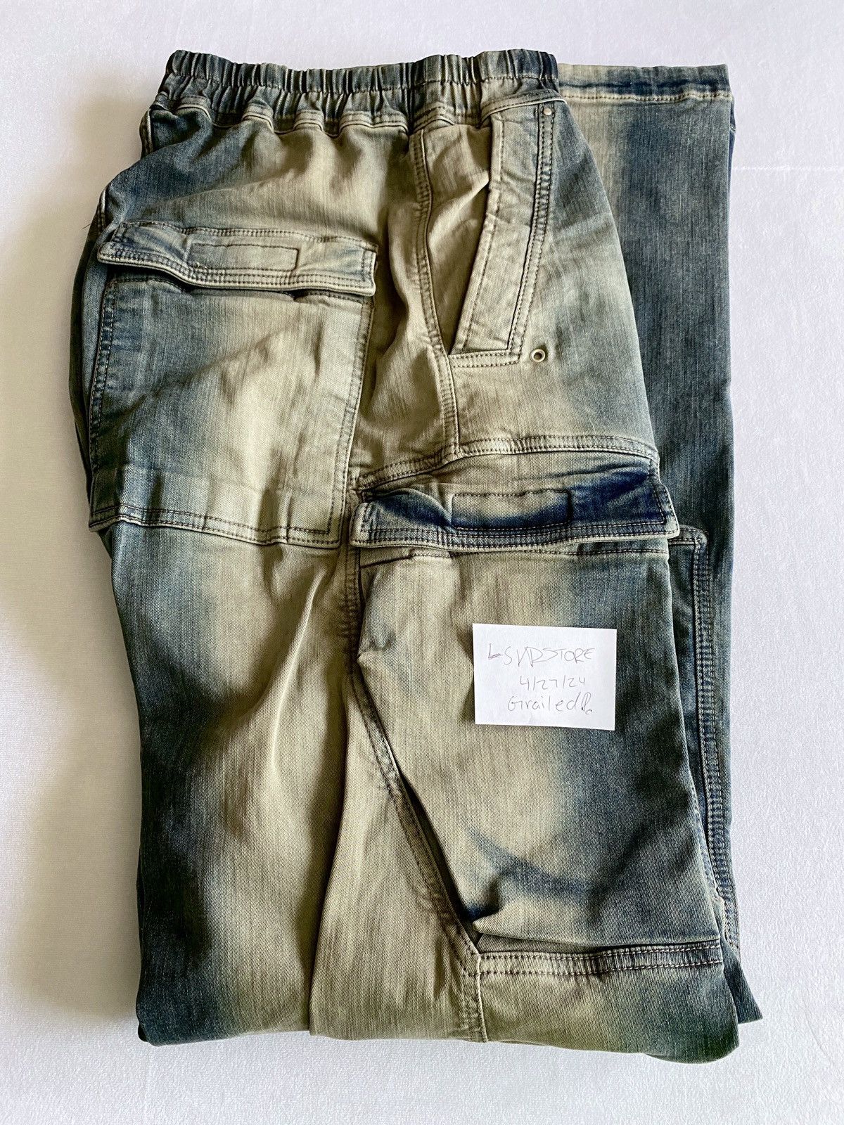 Rick Owens Rick Owens Double Cargo Jumbo Belas EDFU23 Mineral Pearl 48 Size US 32 / EU 48 - 5 Thumbnail