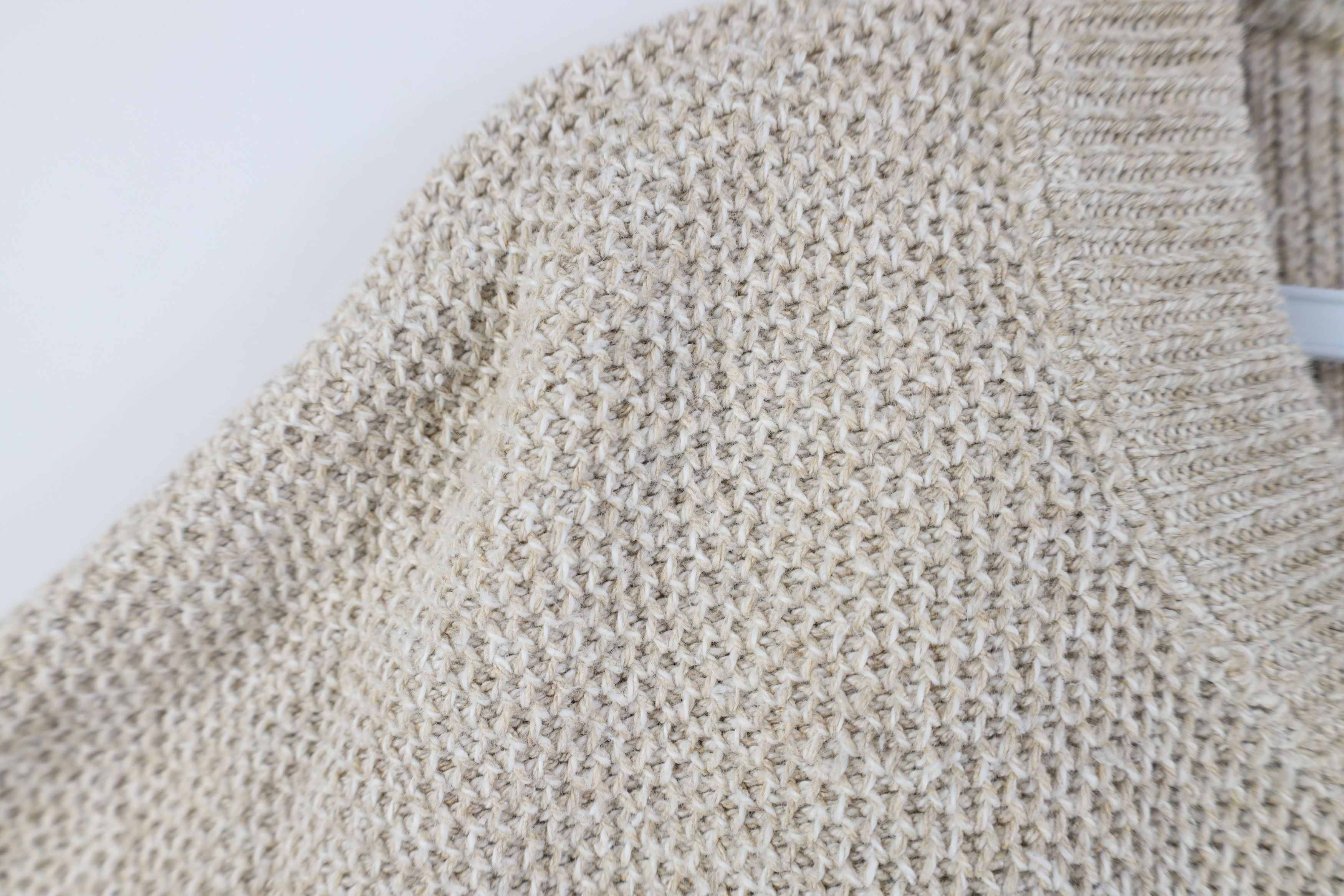 Vintage Vintage 90s Streetwear Heavyweight Thermal Sweater Beige USA Size US XXL / EU 58 / 5 - 4 Thumbnail
