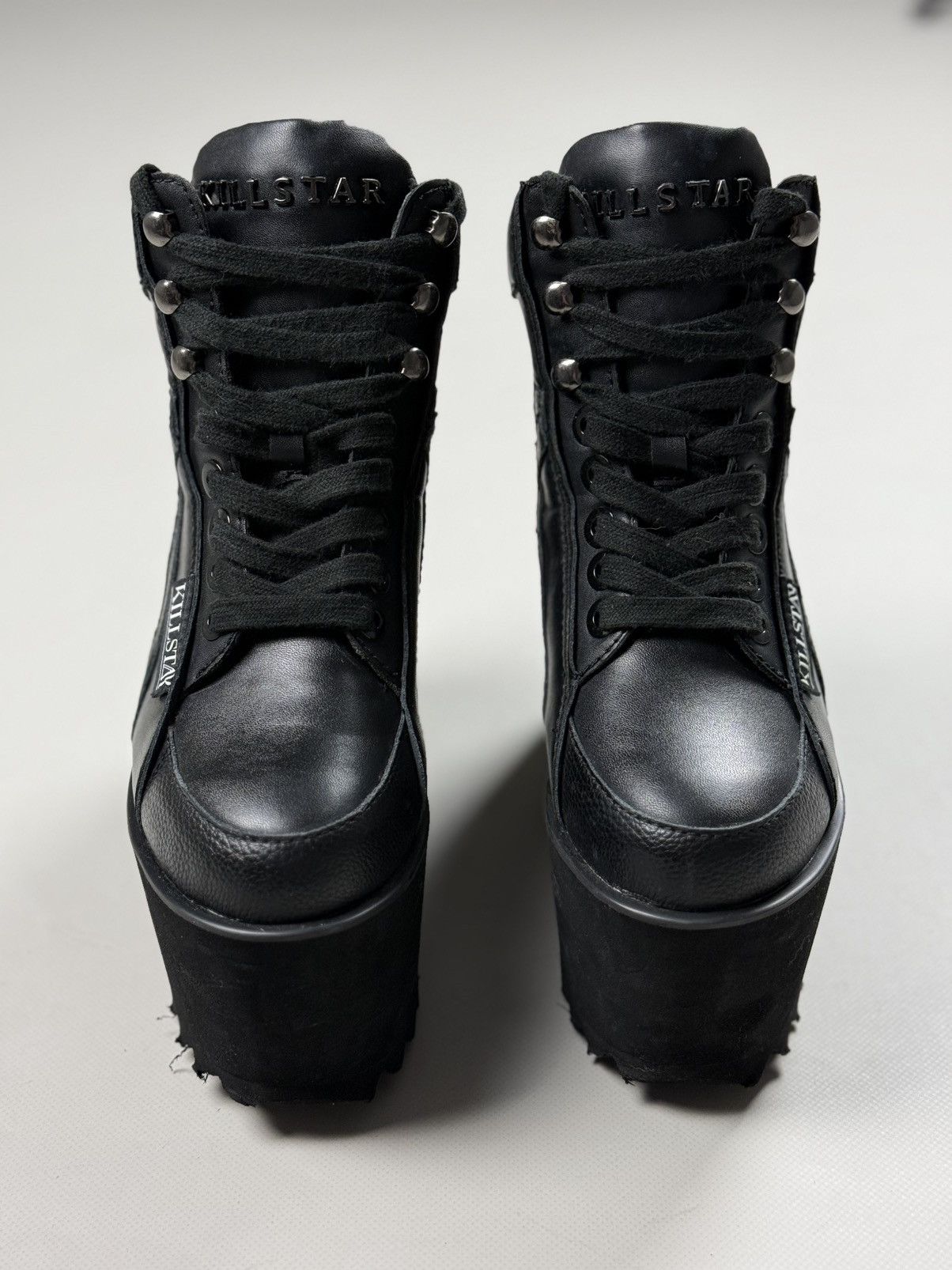 Killstar Killstar Ladies Gothic Platform PVC Sneakers Shoes Boots Size US 5 / IT 35 - 6 Thumbnail