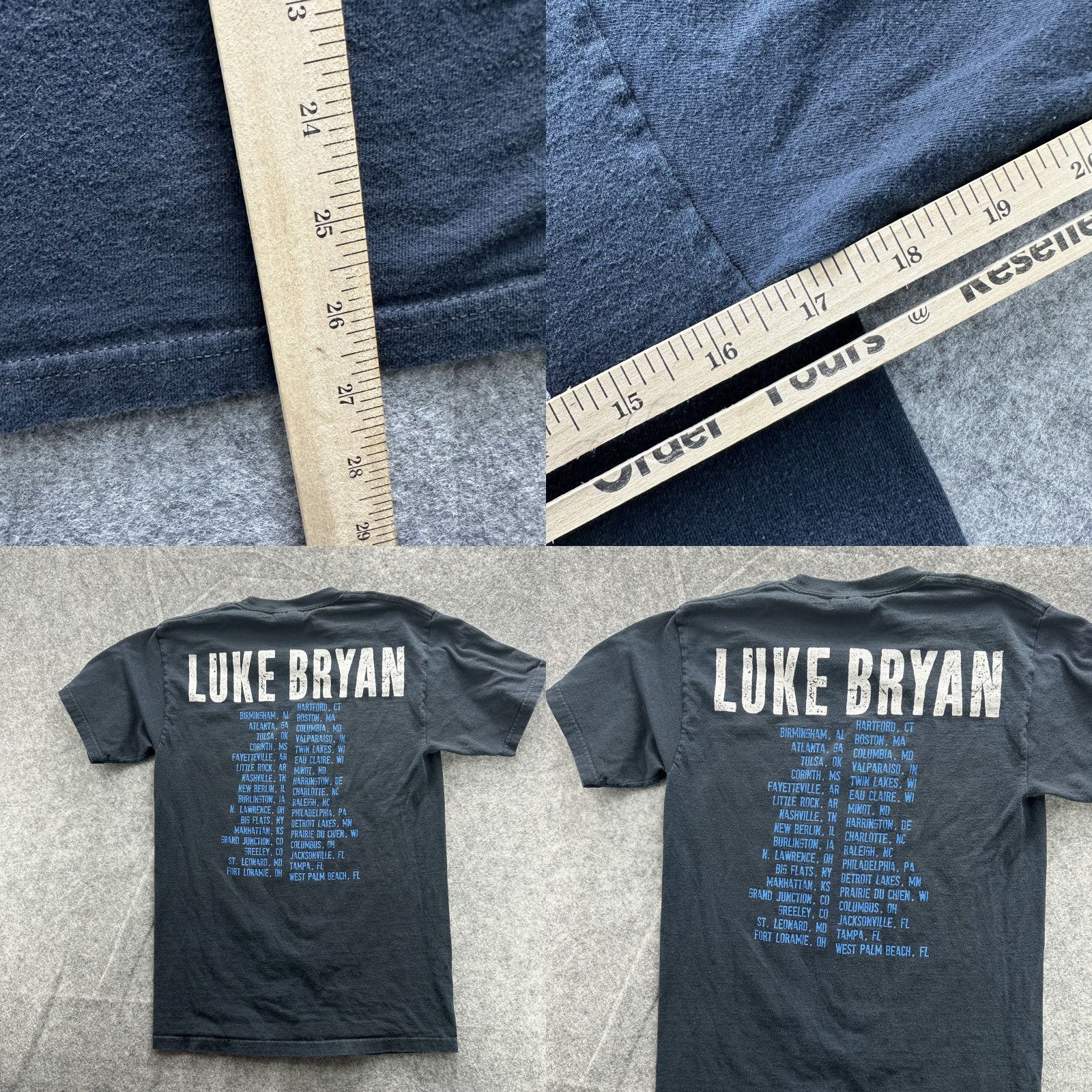 Hanes VINTAGE Luke Bryan Shirt T-Shirt Mens Large I Don’t Want This Night To End Tour Black Crew Neck Short Sleeve Hanes Heavyweight 100% Cotton Mens Size US L / EU 52-54 / 3 - 8 Thumbnail