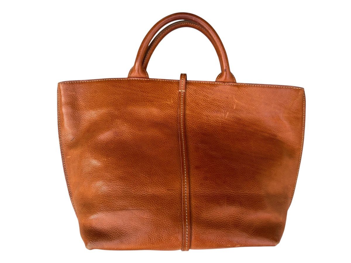 Leather Genten Japan Patina Leather Tote Bag Size ONE SIZE - 9 Thumbnail