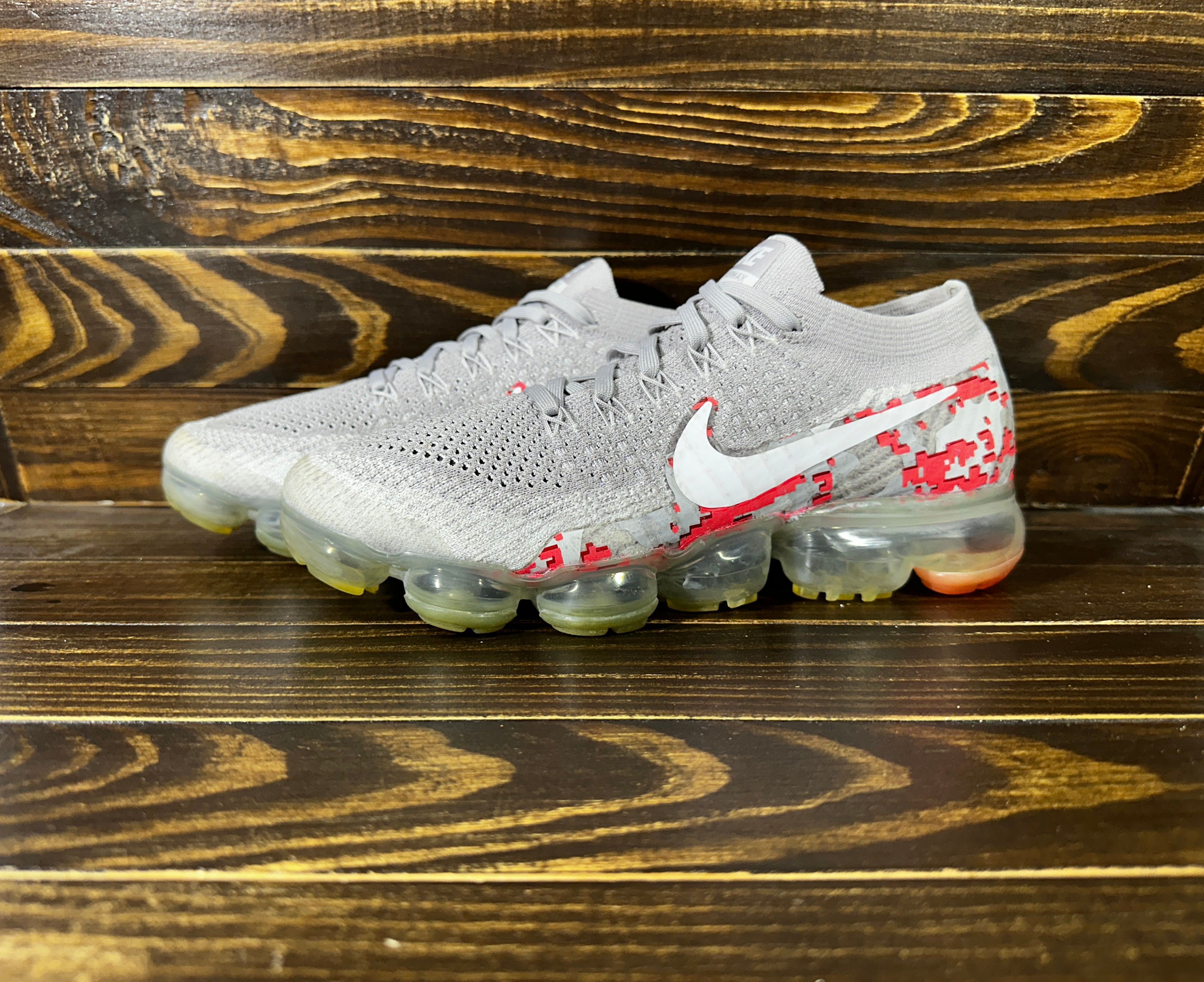 Nike Nike Air VaporMax "Camo" Flyknit Sneakers Athletic Shoes Size US 8 / IT 38 - 17 Thumbnail