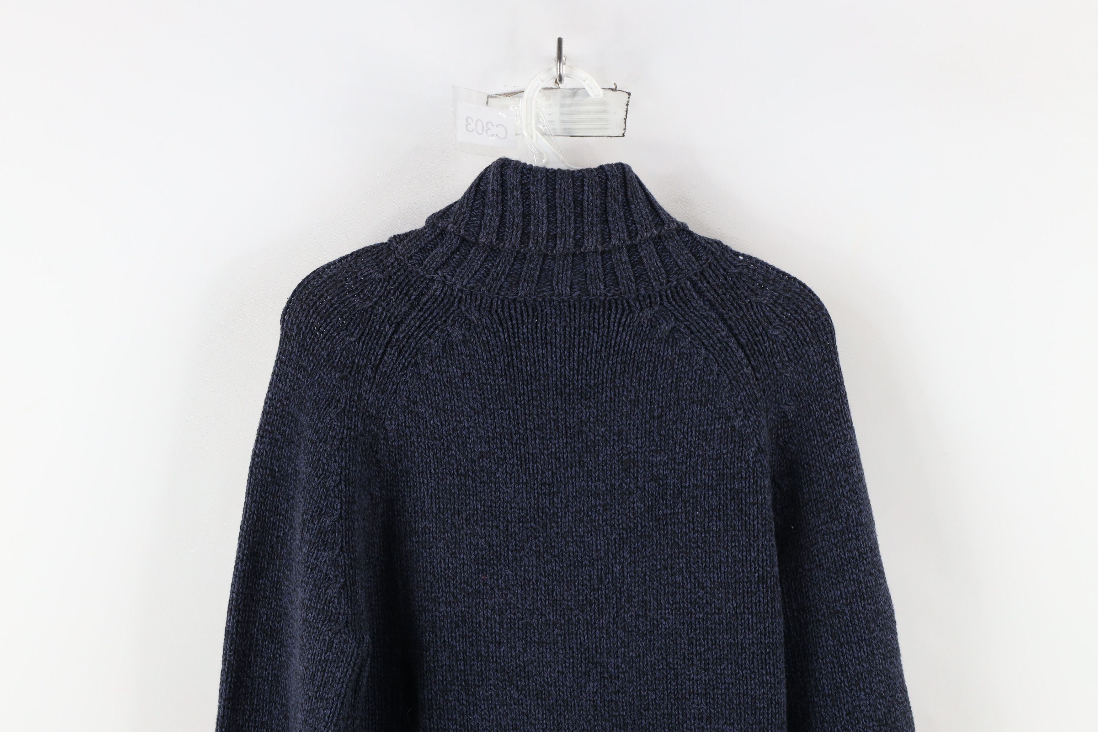 Gap × Vintage Vintage Y2K Gap Stretch Ribbed Knit Turtleneck Sweater Size L / US 10 / IT 46 - 9 Thumbnail