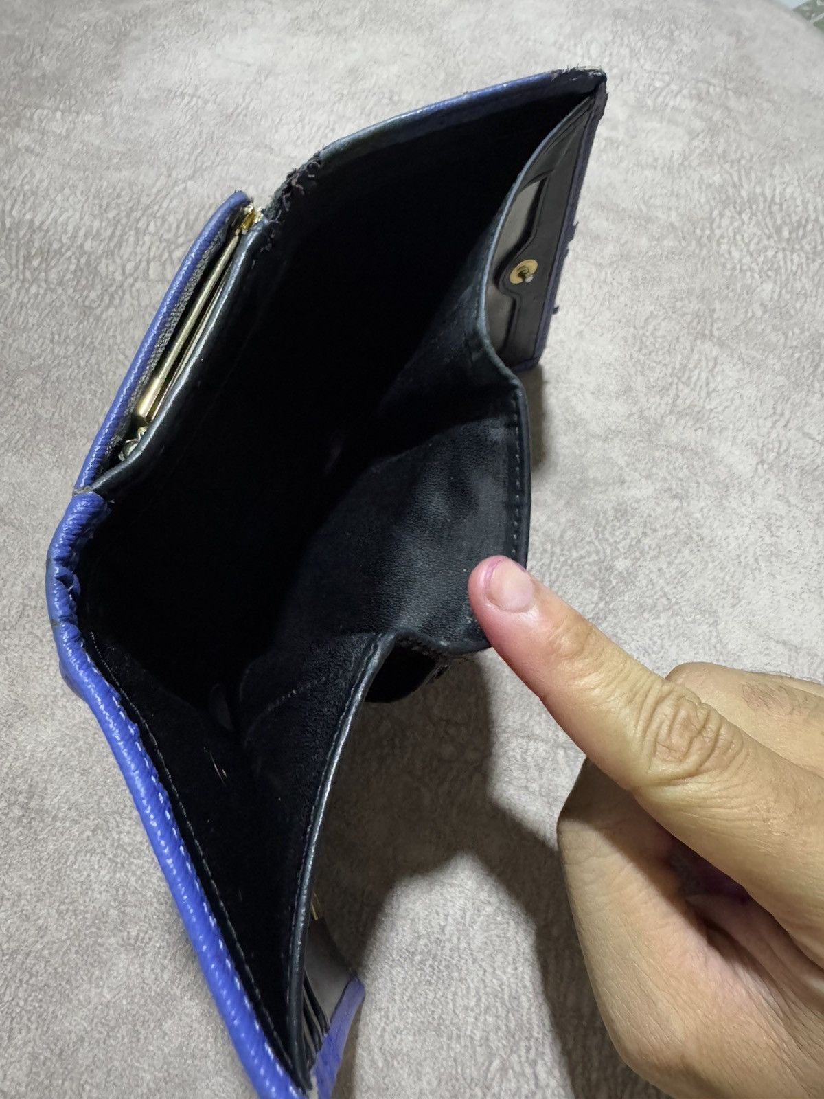 Genuine Leather × Vivienne Westwood 🇮🇹 Vivienne Westwood ORB Logo Bifold Small Leather Wallet Size ONE SIZE - 4 Thumbnail