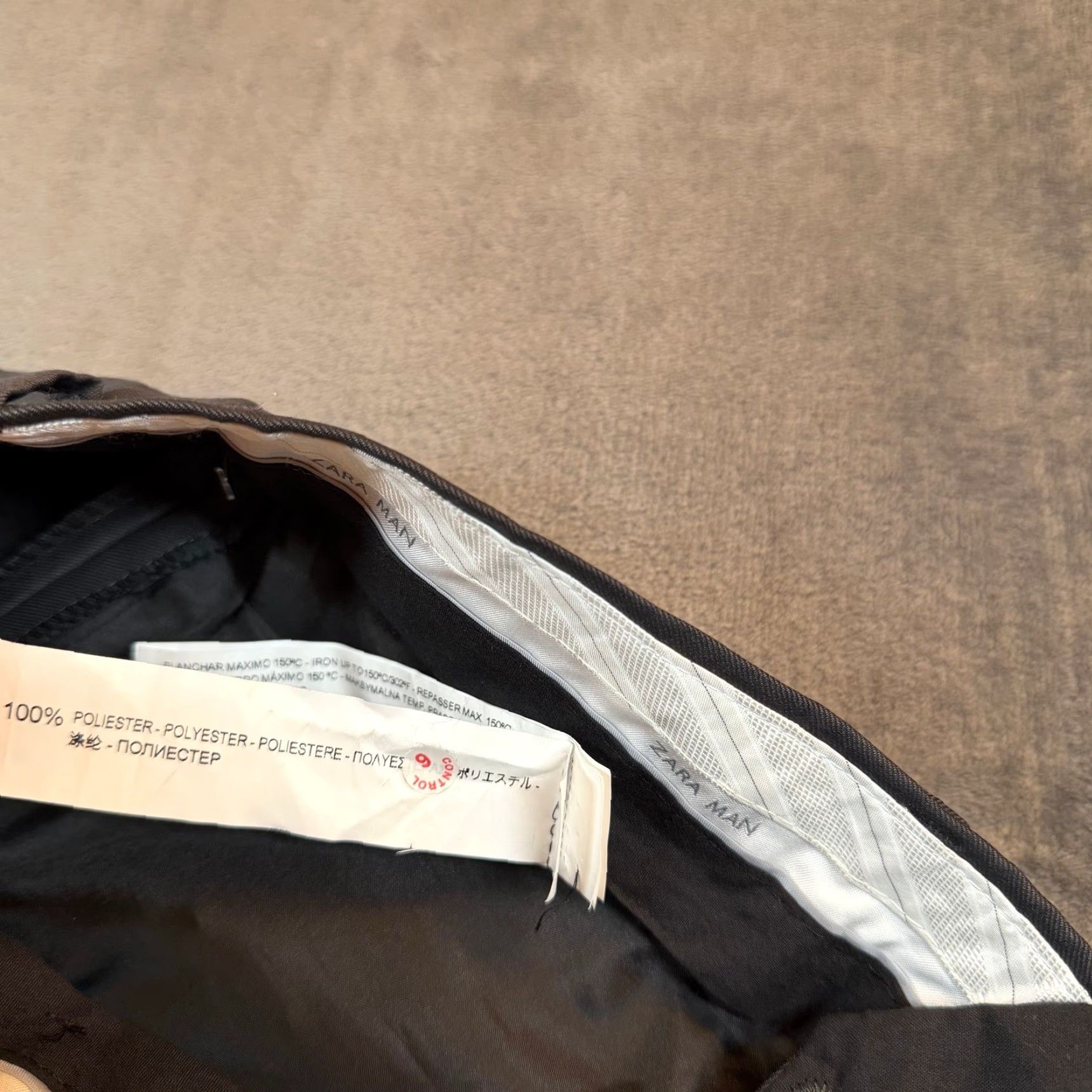 Zara Zara Man Dress Pants Men 32x33 Slim Flat Front Gray Dark Charcoal Trousers Business Formal Wedding Pants Size US 32 / EU 48 - 5 Thumbnail
