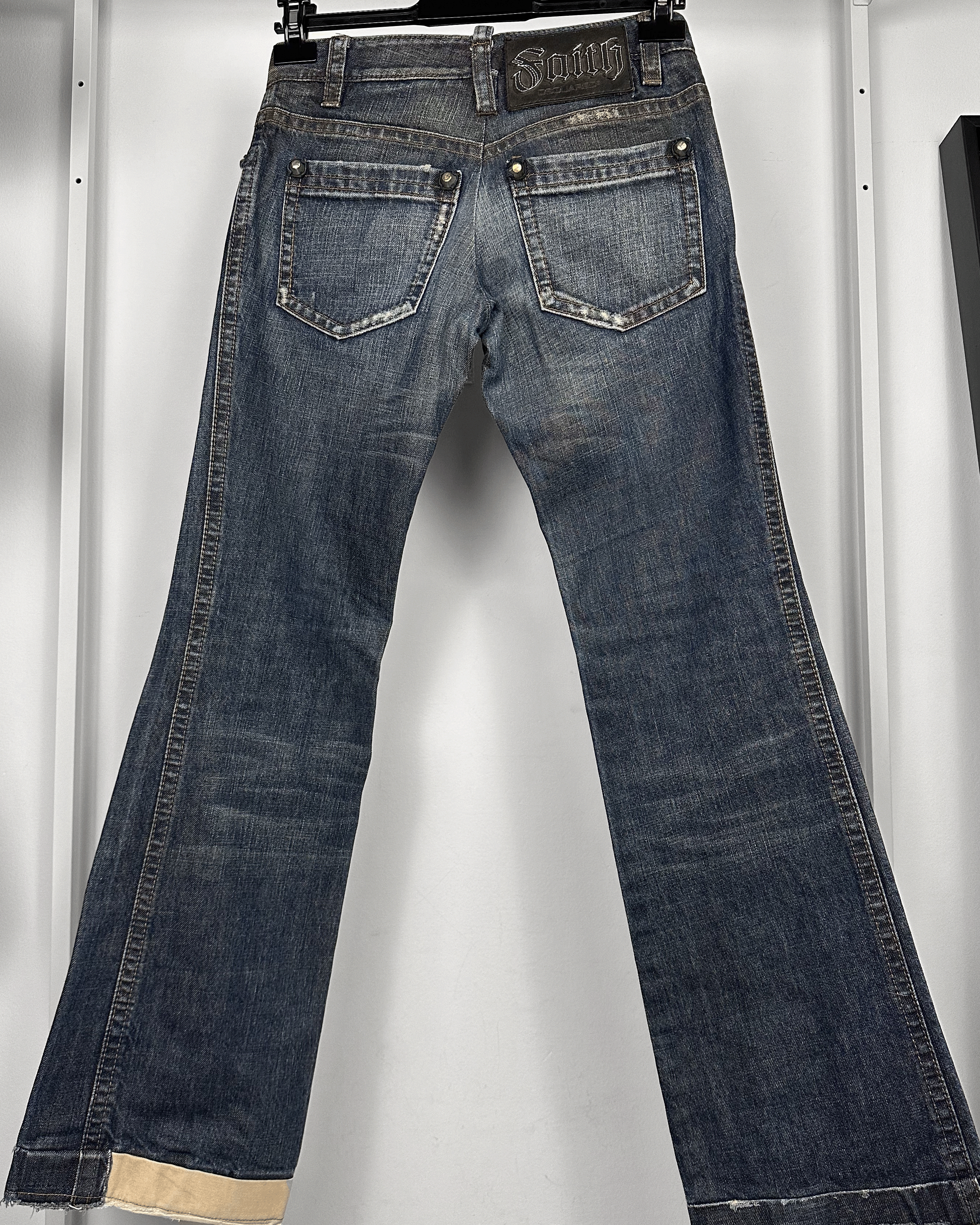 Dsquared2 Dsquared2 Faith Reconstructed Flared Jeans Size US 28 / EU 44 - 5 Thumbnail