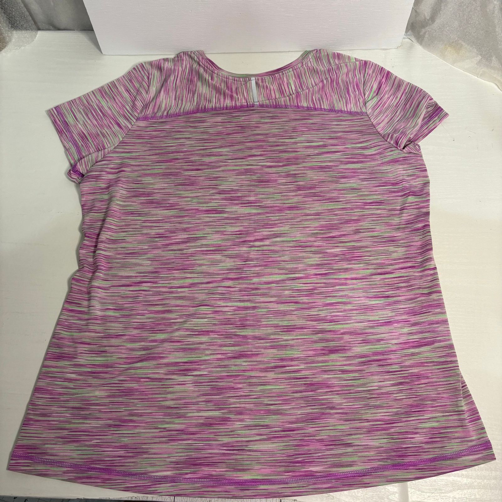 Tek Gear Tek Gear DryTek Space Dye Purple Pink Athletic Tee XL Size XL / US 12-14 / IT 48-50 - 7 Thumbnail