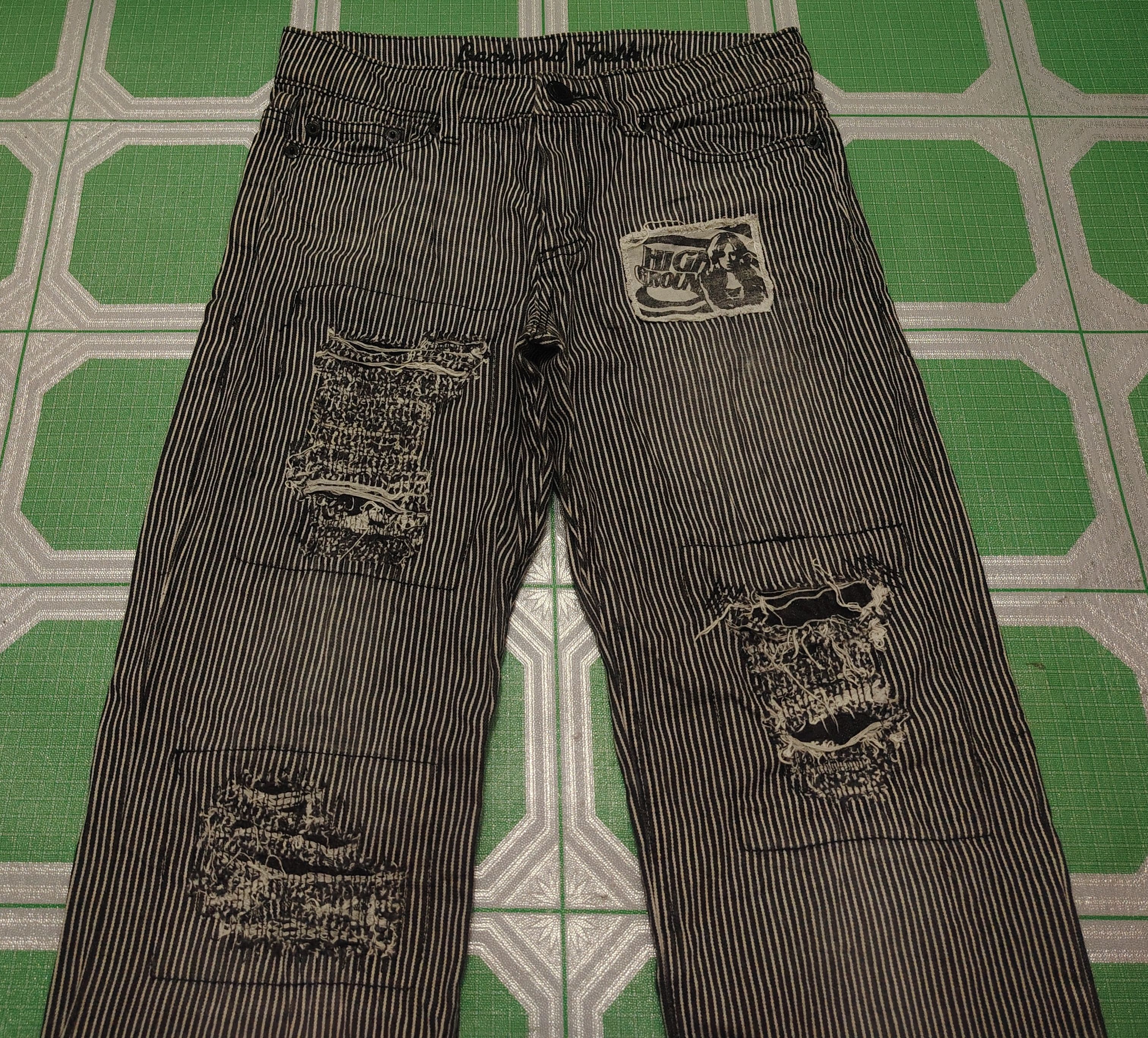 Who Decides War Japanese Back & Forth Hickory Pants Striped I6W9 Style Size US 30 / EU 46 - 3 Thumbnail