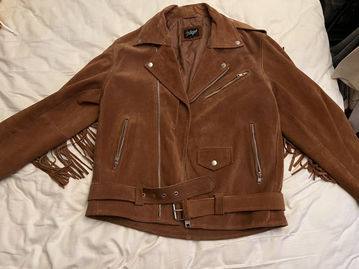 Vintage Vintage Leather Fringe Jacket Size US M / EU 48-50 / 2 - 1 Thumbnail