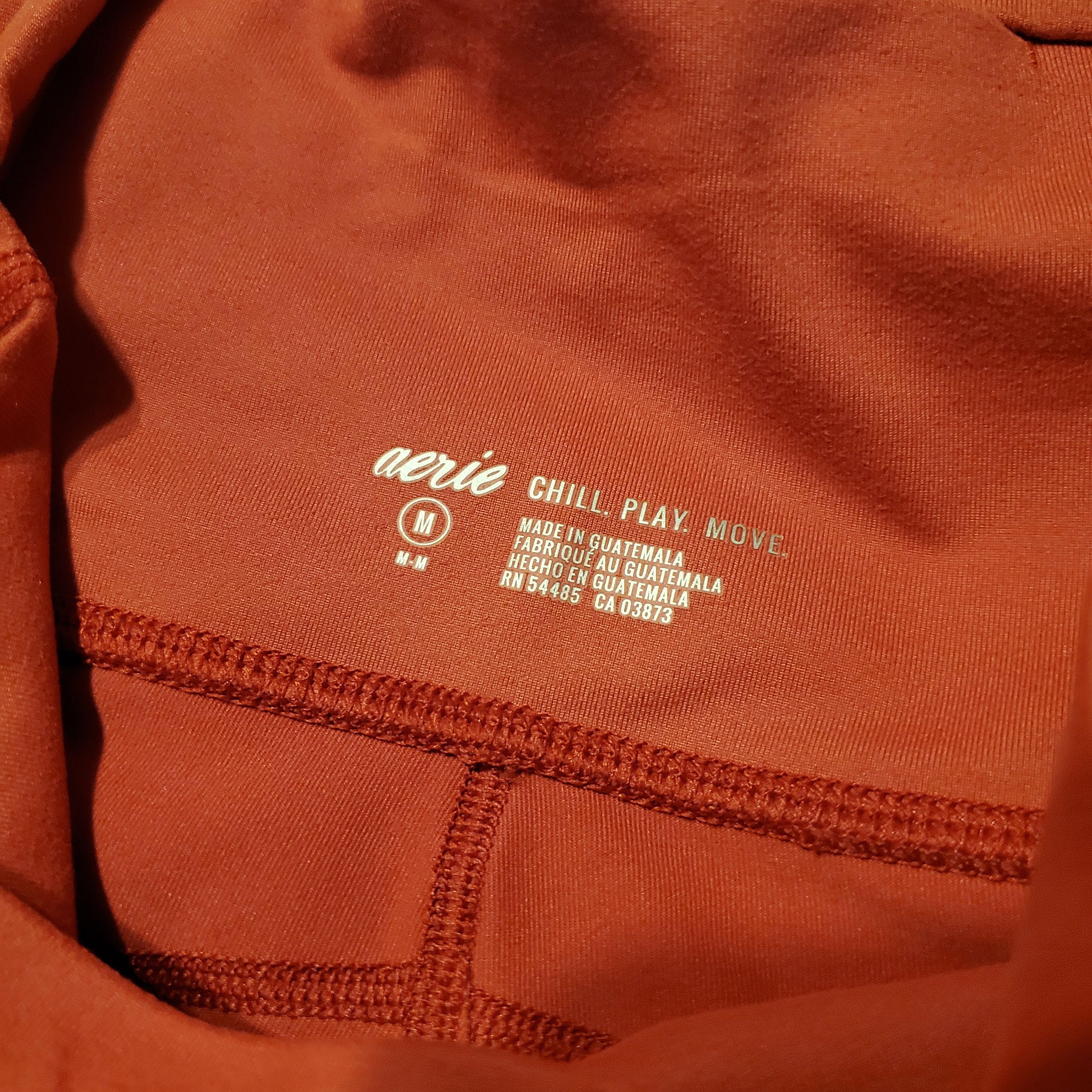 Other Aerie Orange Active Leggings SZ:M Size 27" / US 4 / IT 40 - 2 Thumbnail