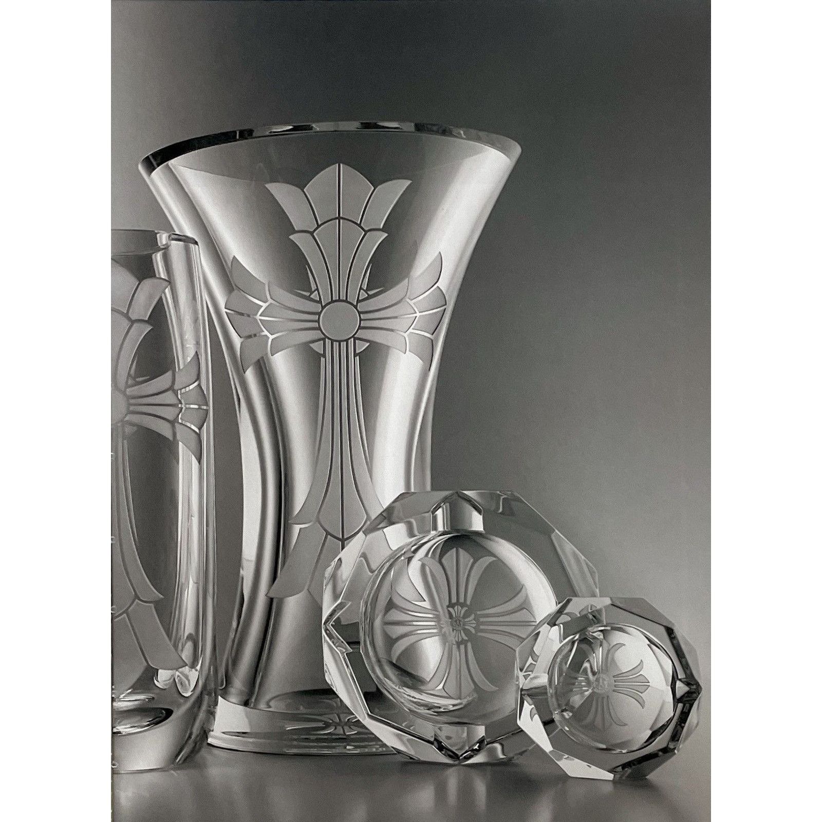 Chrome Hearts × Vintage Chrome Hearts Baccarat glass cup photo Poster framed 9x11 Size ONE SIZE - 2 Thumbnail
