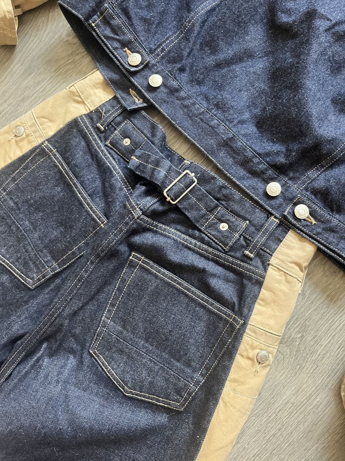 Alexander McQueen Alexander McQueen Denim and Khaki Jacket Size US M / EU 48-50 / 2 - 3 Thumbnail