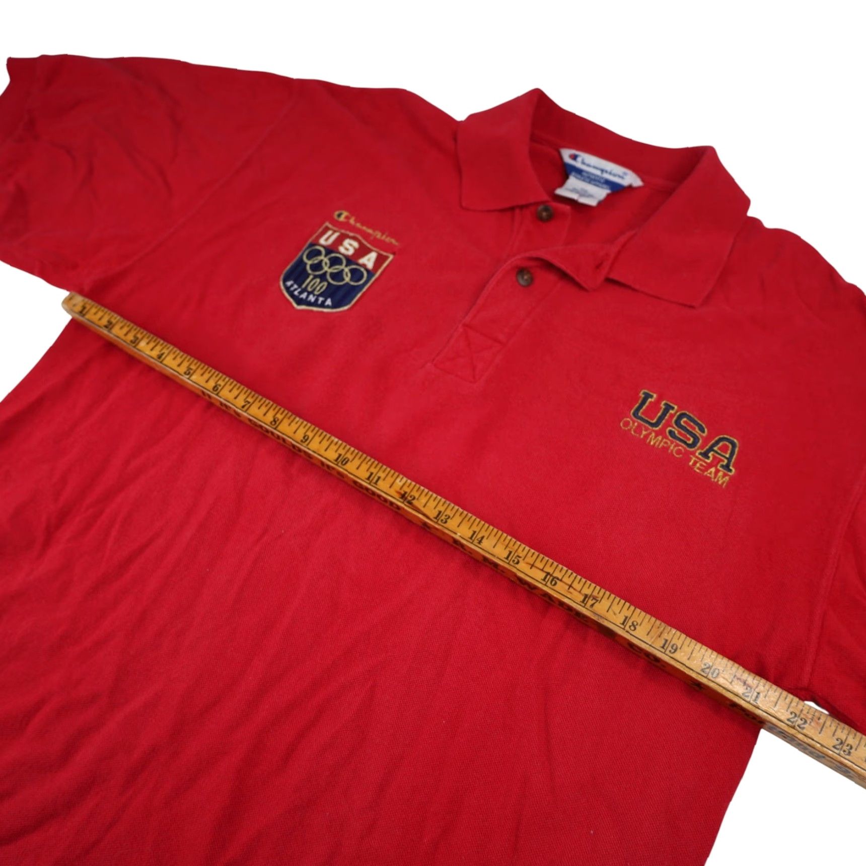 Champion VINTAGE Champion USA Olympics Polo Shirt Men 2XL Red XXL Polo USA Olympics Men Shirt Champion 2XL Red Vintage Size US XXL / EU 58 / 5 - 6 Thumbnail