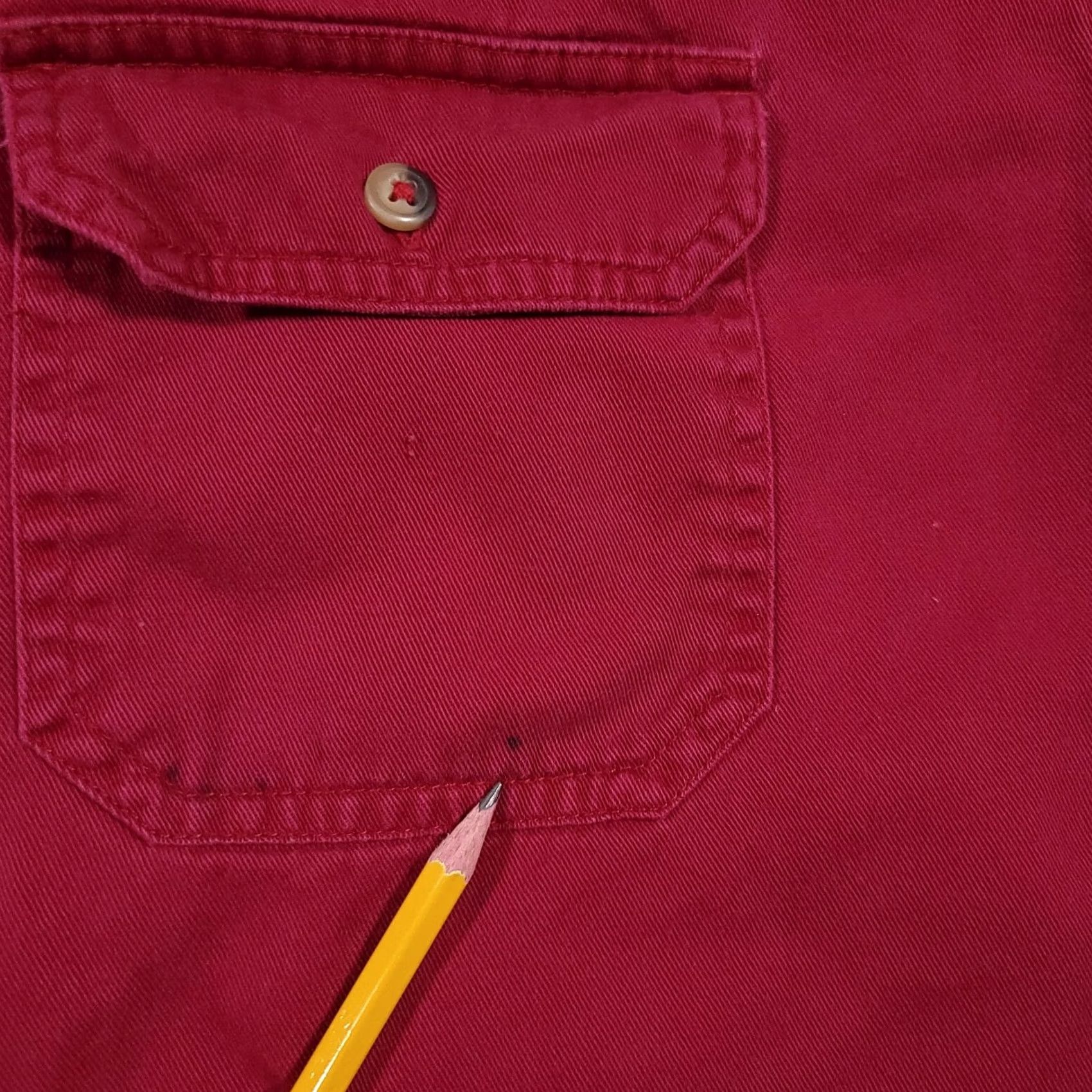 Wrangler Wrangler Button Up Shirt Mens 2XL Red Casual Outdoor Work Wear Pockets Grunge Size US XXL / EU 58 / 5 - 7 Thumbnail