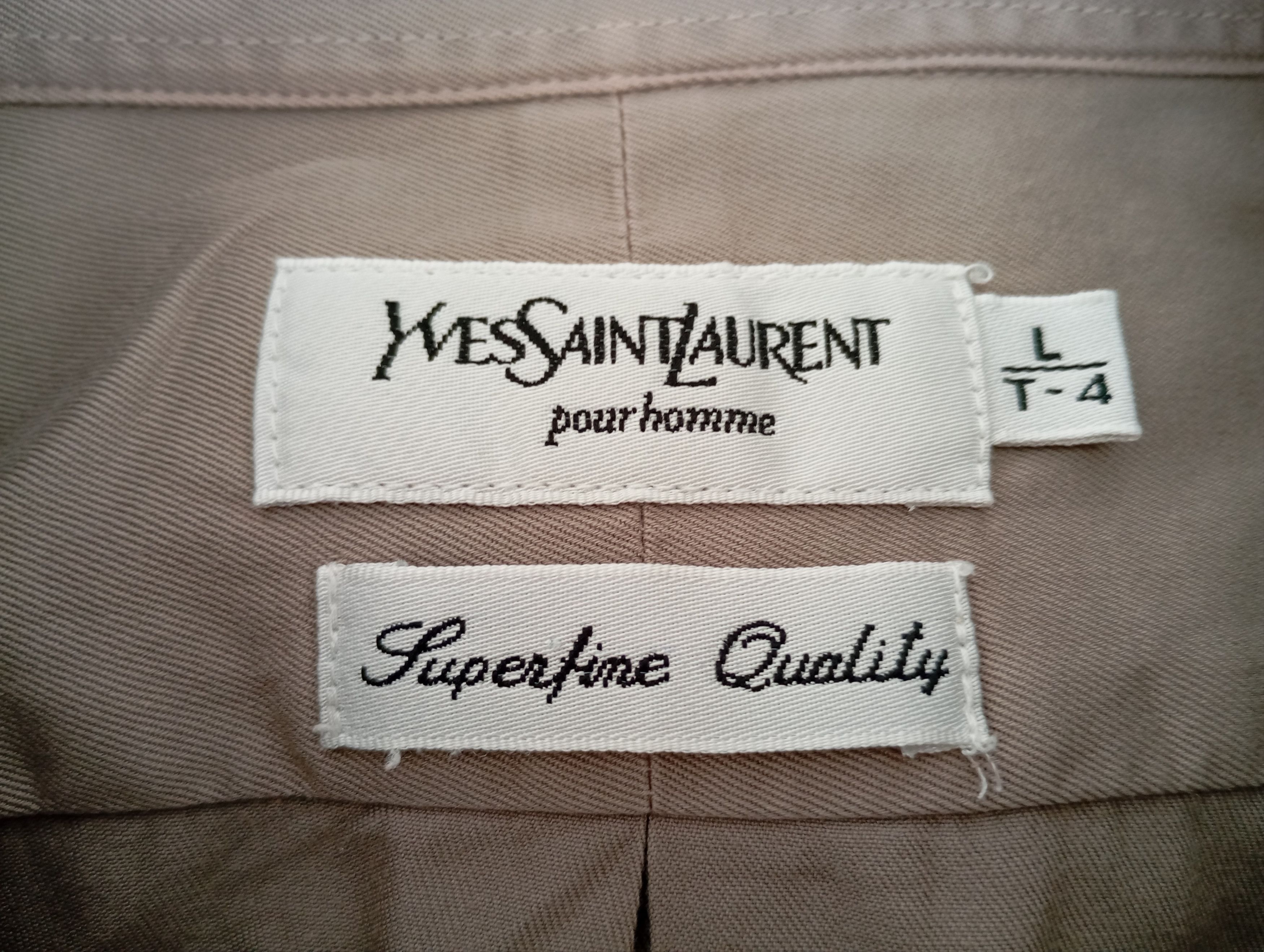 Vintage × Yves Saint Laurent Vintage YSL Yves Saint Laurent Pour Homme Shirt 90s Designer Size US L / EU 52-54 / 3 - 5 Thumbnail