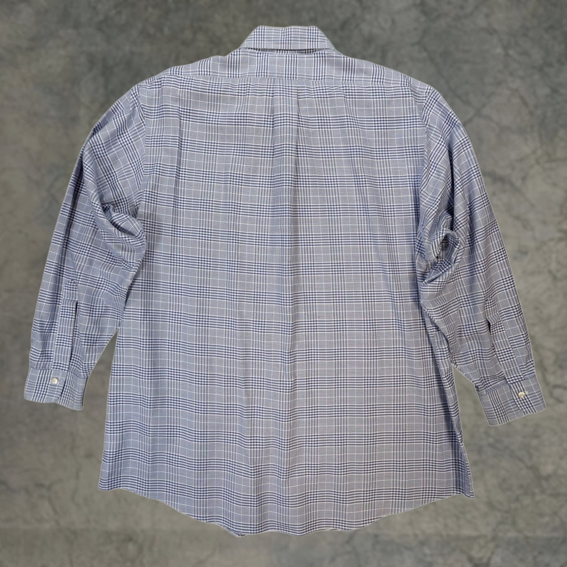 Brooks Brothers Brooks Brothers Regent Button Down Shirt Mens Blue Plaid Non-Iron Excellent Size US XXL / EU 58 / 5 - 1 Thumbnail