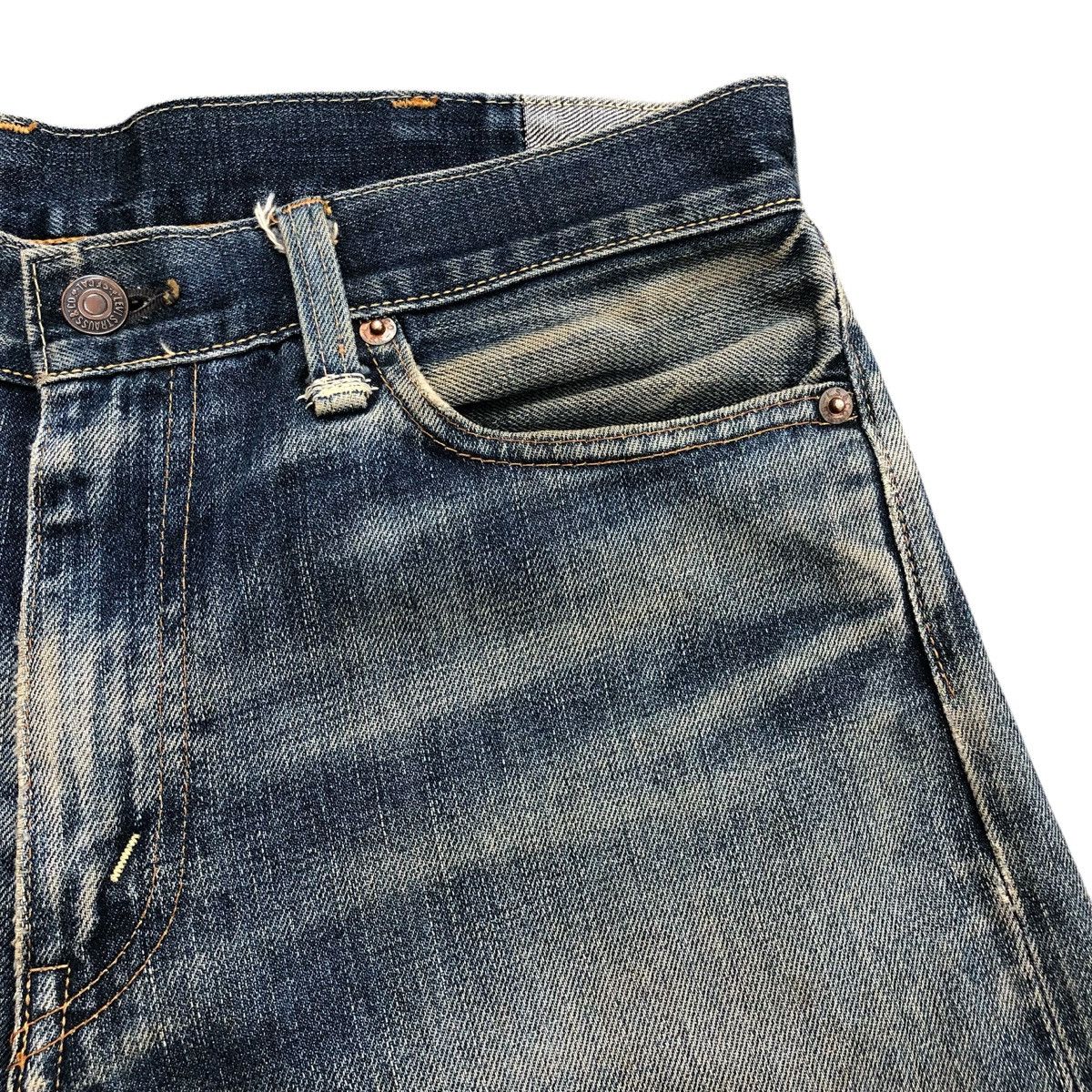 Levi's Vintage Clothing Vintage 70s Levis LVC Big E Distressed Selvedge Denim Size US 29 - 5 Thumbnail