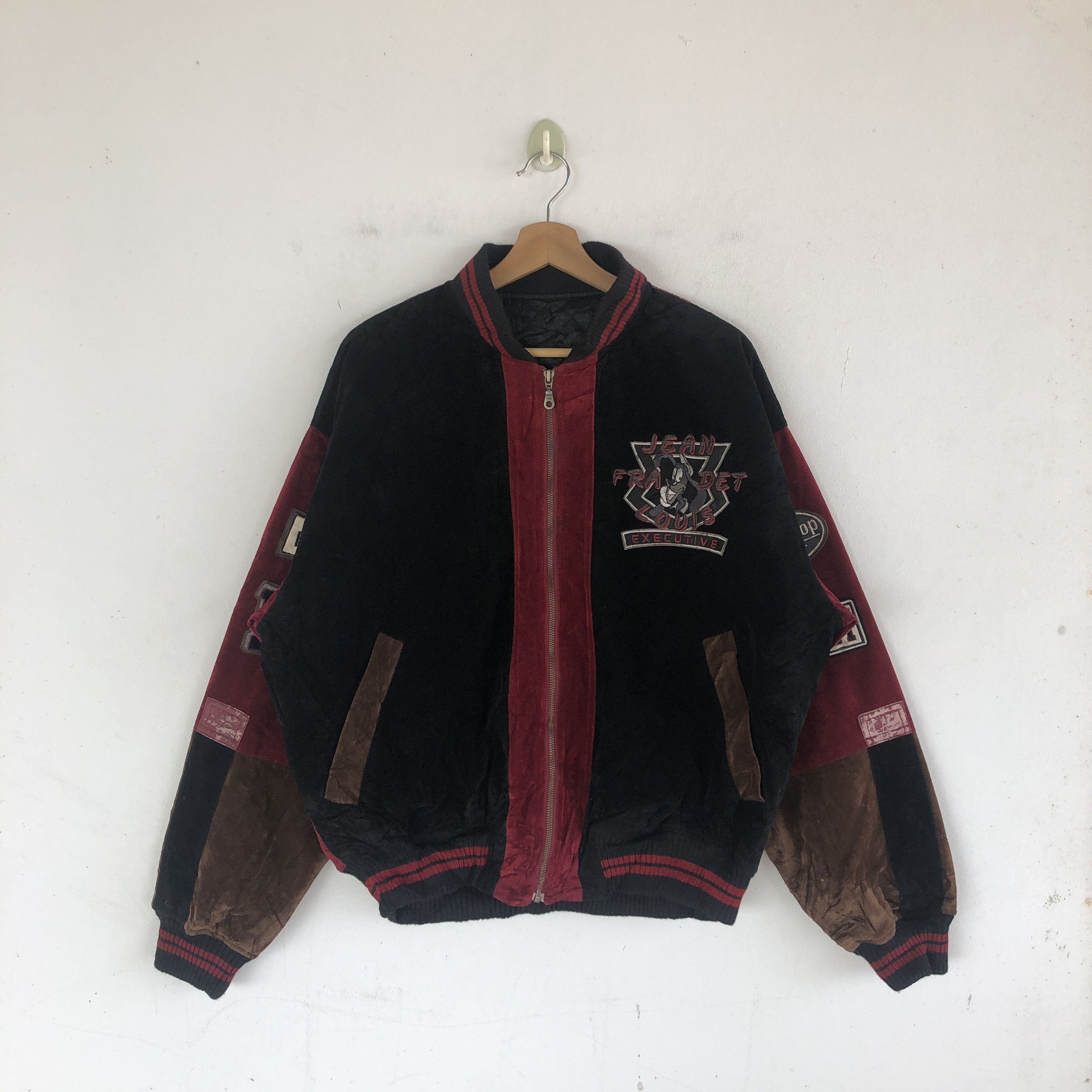 Vintage Vintage Jean Louis Fradet Varsity Jacket Wool Jacket Size US XL / EU 56 / 4 - 2 Thumbnail