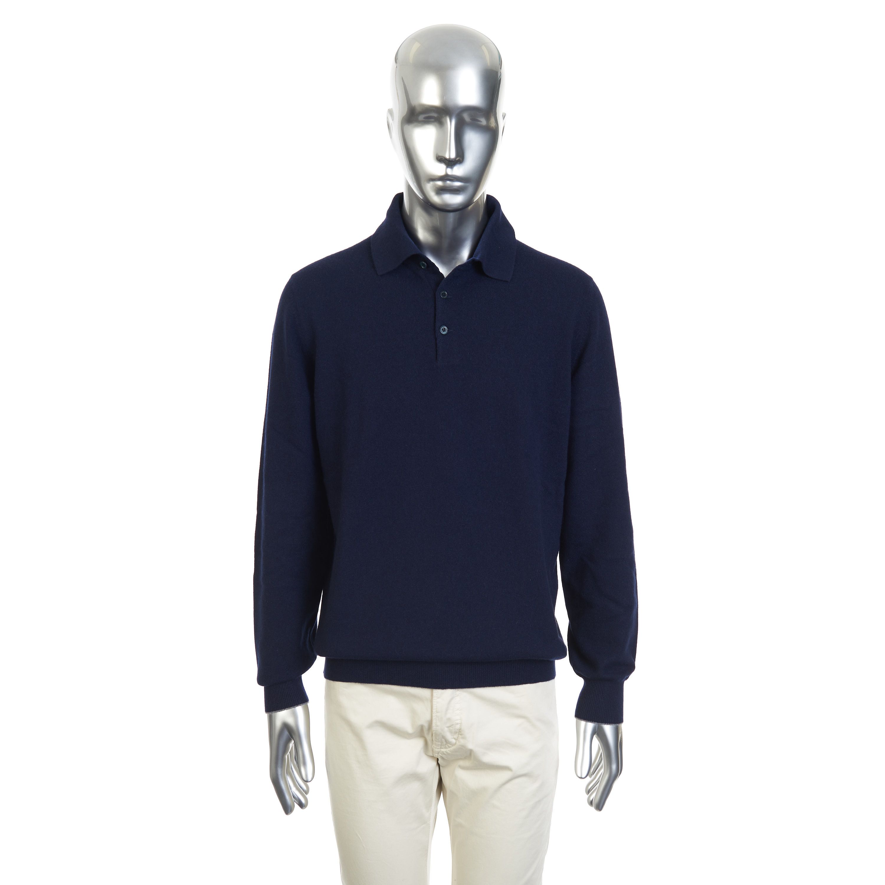 Brunello Cucinelli Knit Polo Shirt In Cashmere Size US L / EU 52-54 / 3 - 2 Thumbnail
