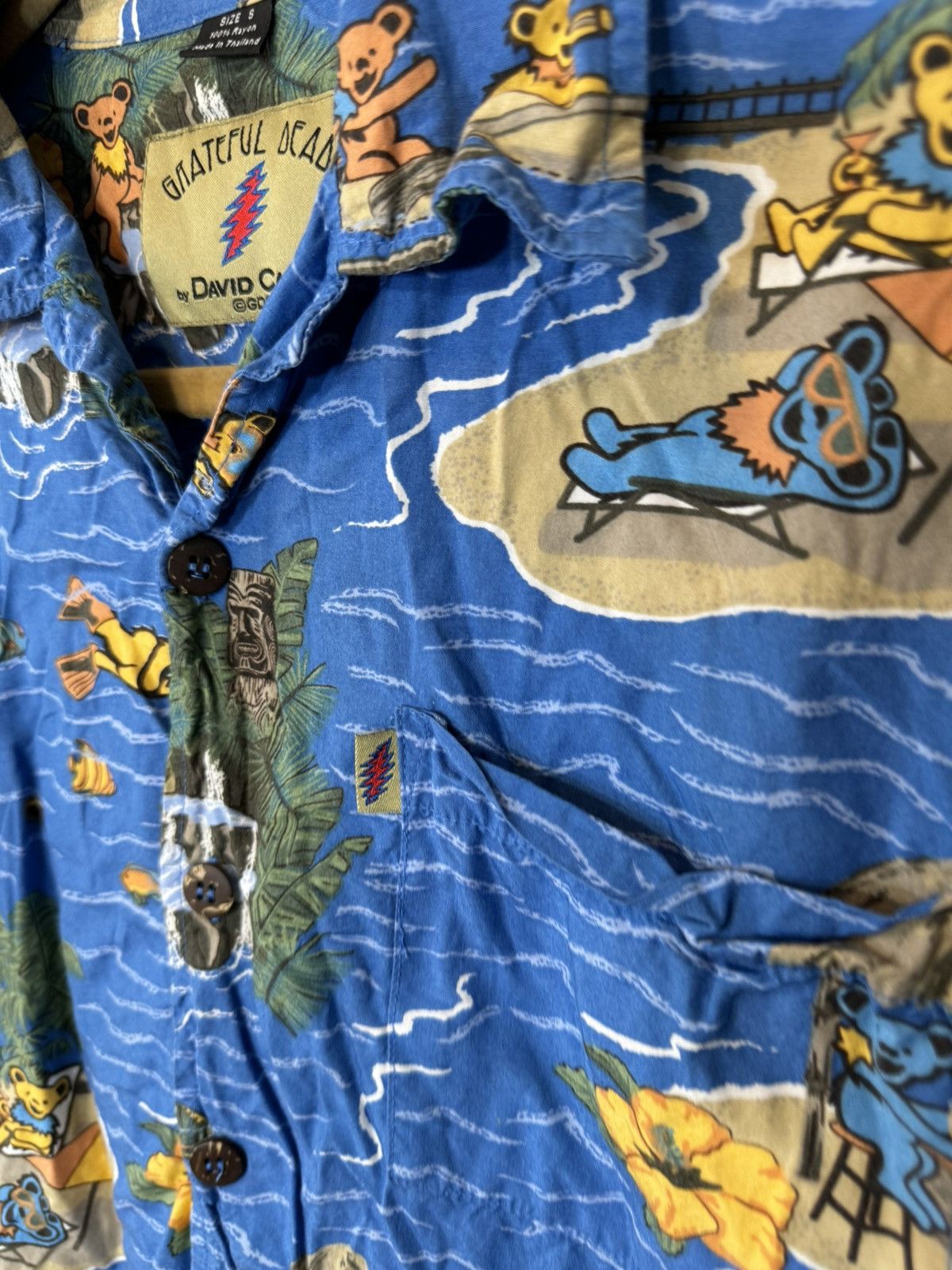 Grateful Dead × Vintage Vintage Grateful Dead Hawaiian Shirt Size US S / EU 44-46 / 1 - 3 Thumbnail