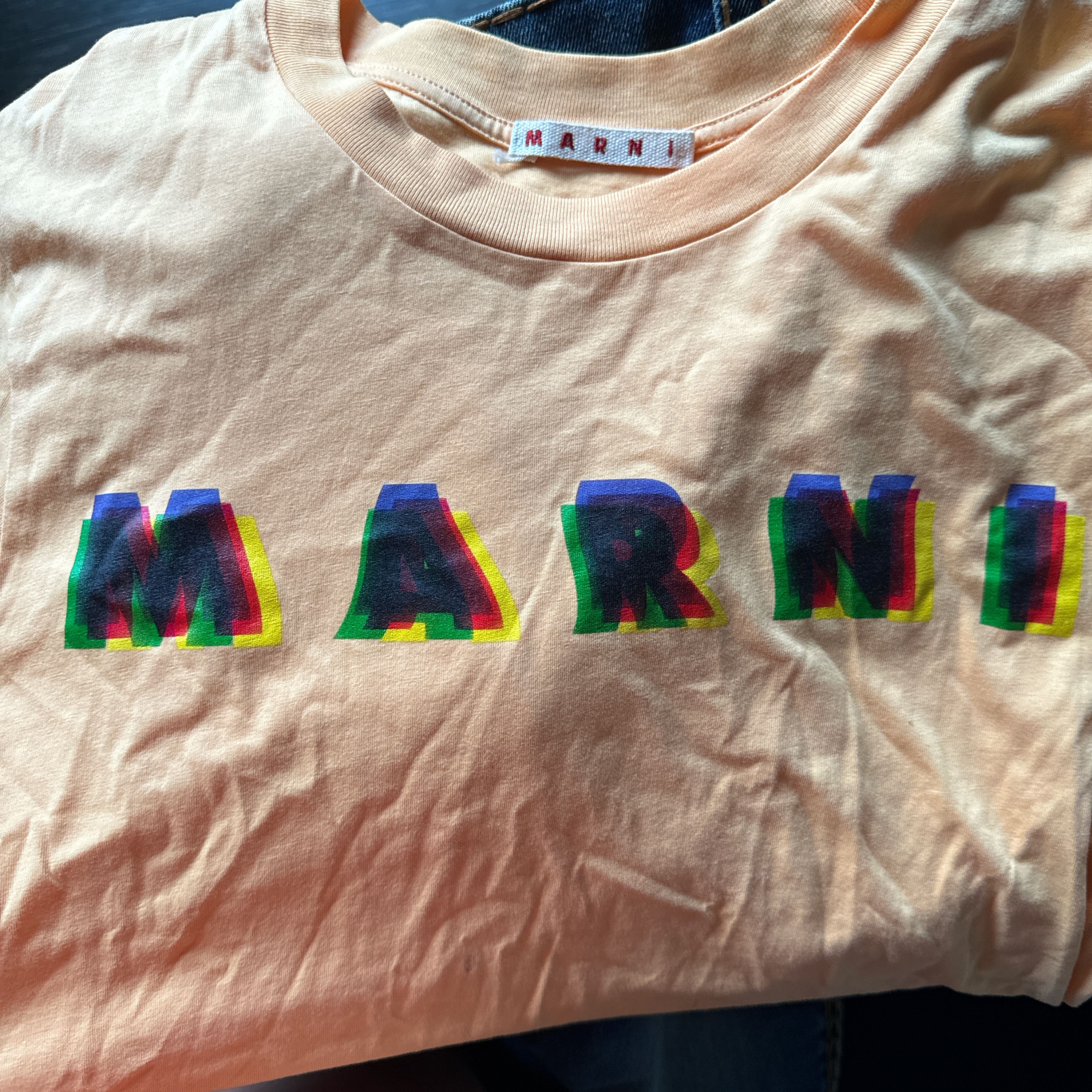 Marni Marni Short Sleeve T-shirt Orange Size US M / EU 48-50 / 2 - 2 Thumbnail