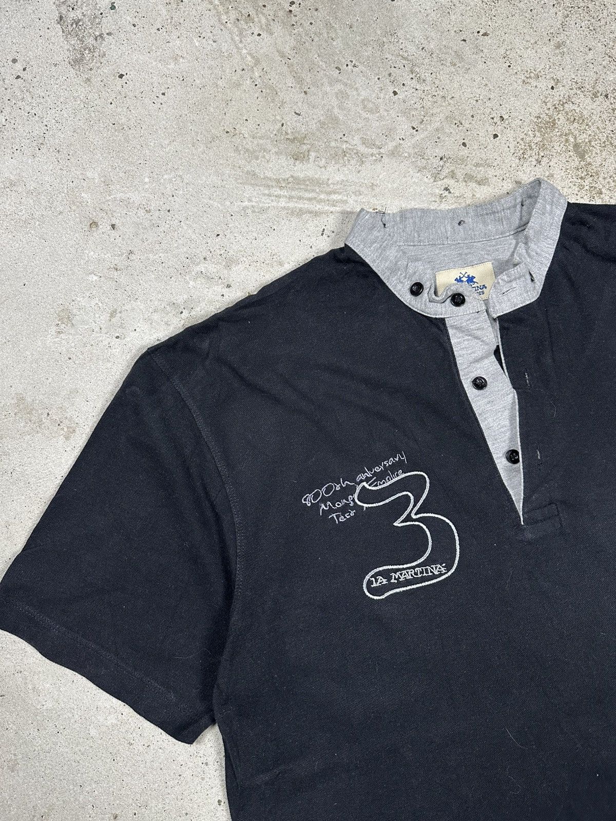 La Martina Vintage Y2K La Martina Argentina Black Polo Tee Size US XL / EU 56 / 4 - 5 Thumbnail