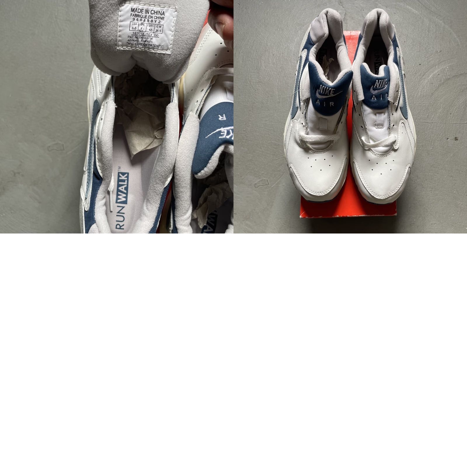 Nike VINTAGE Nike Air Speed RW Mens 8.5 With Original Box Walking Training 1994 1990s Sneakers Size US 9 / EU 42 - 8 Thumbnail
