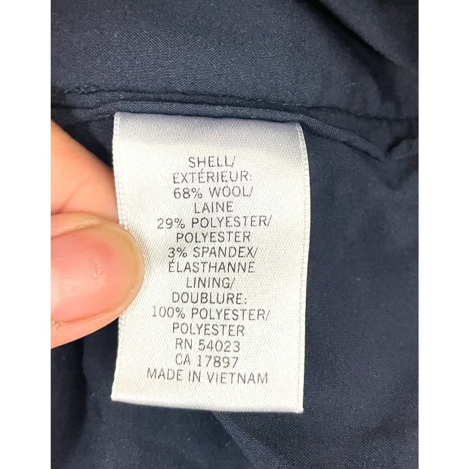 Banana Republic Banana Republic Pants Black Size 10R Wool Blend Lined Size 32" / US 10 / IT 46 - 4 Thumbnail