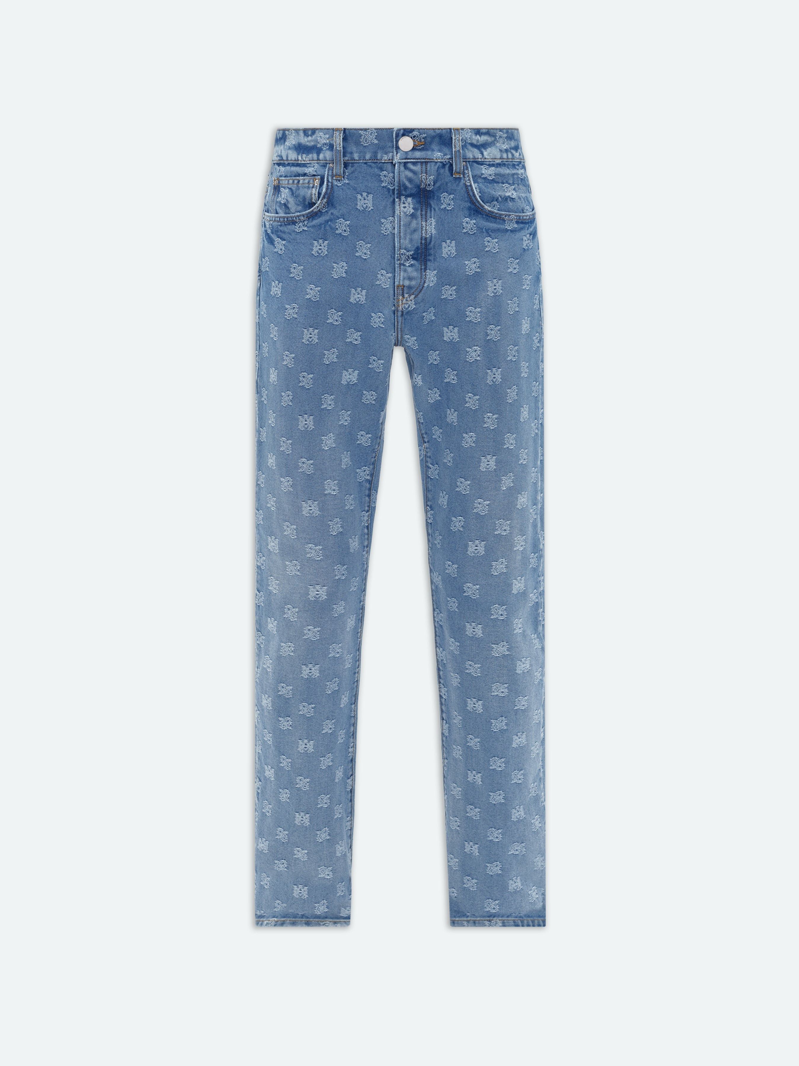 Amiri oc11z0225 M.A. Paisley Straight Jeans in Antique Indigo Size US 32 / EU 48 - 1 Thumbnail