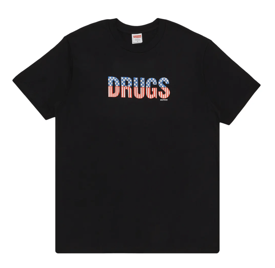 Supreme Supreme Drugs Tee Black Size M Size US M / EU 48-50 / 2 - 1 Thumbnail
