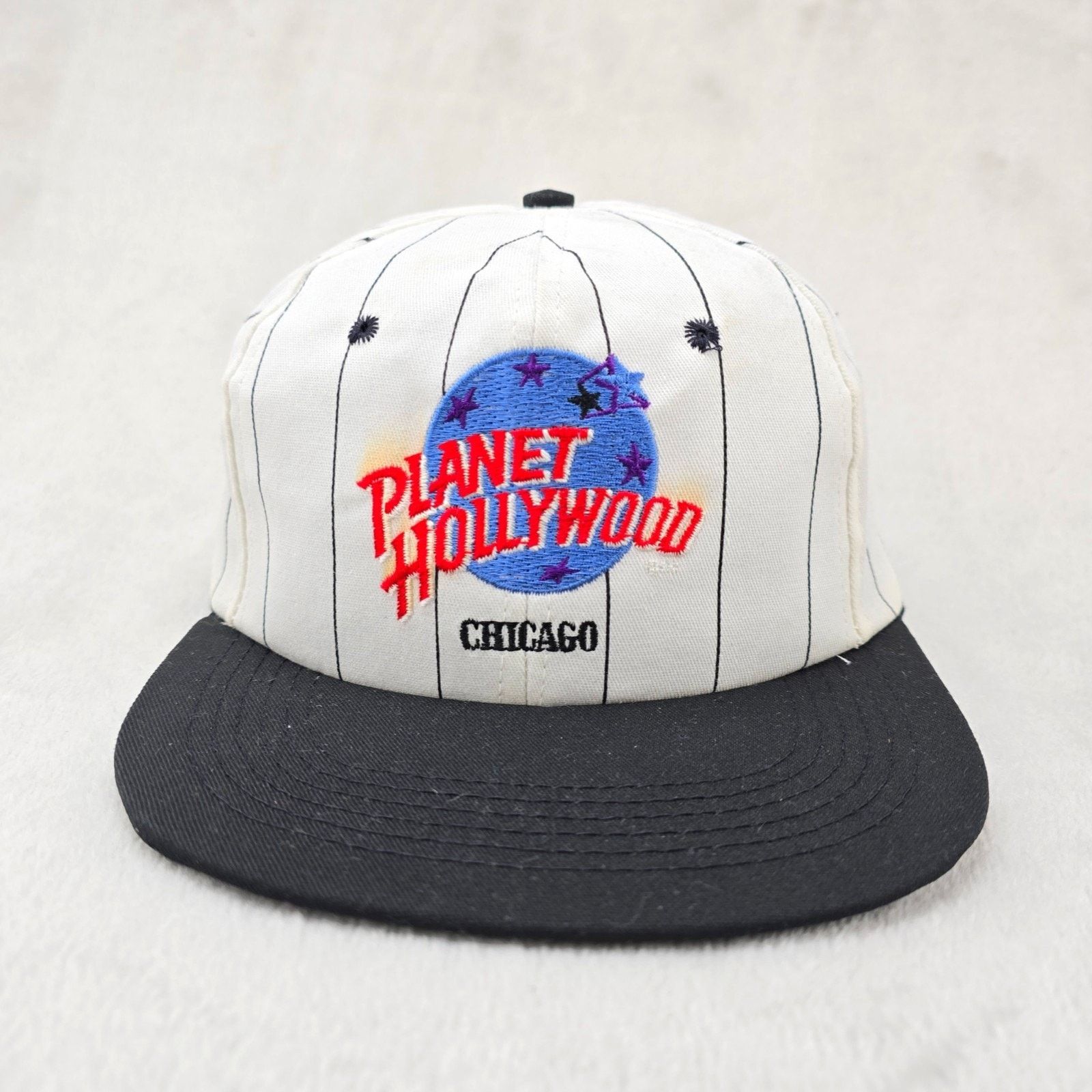 Planet Hollywood Vintage Planet Hollywood Pinstripe SnapBack Hat Cap Chicago Size ONE SIZE - 1 Thumbnail