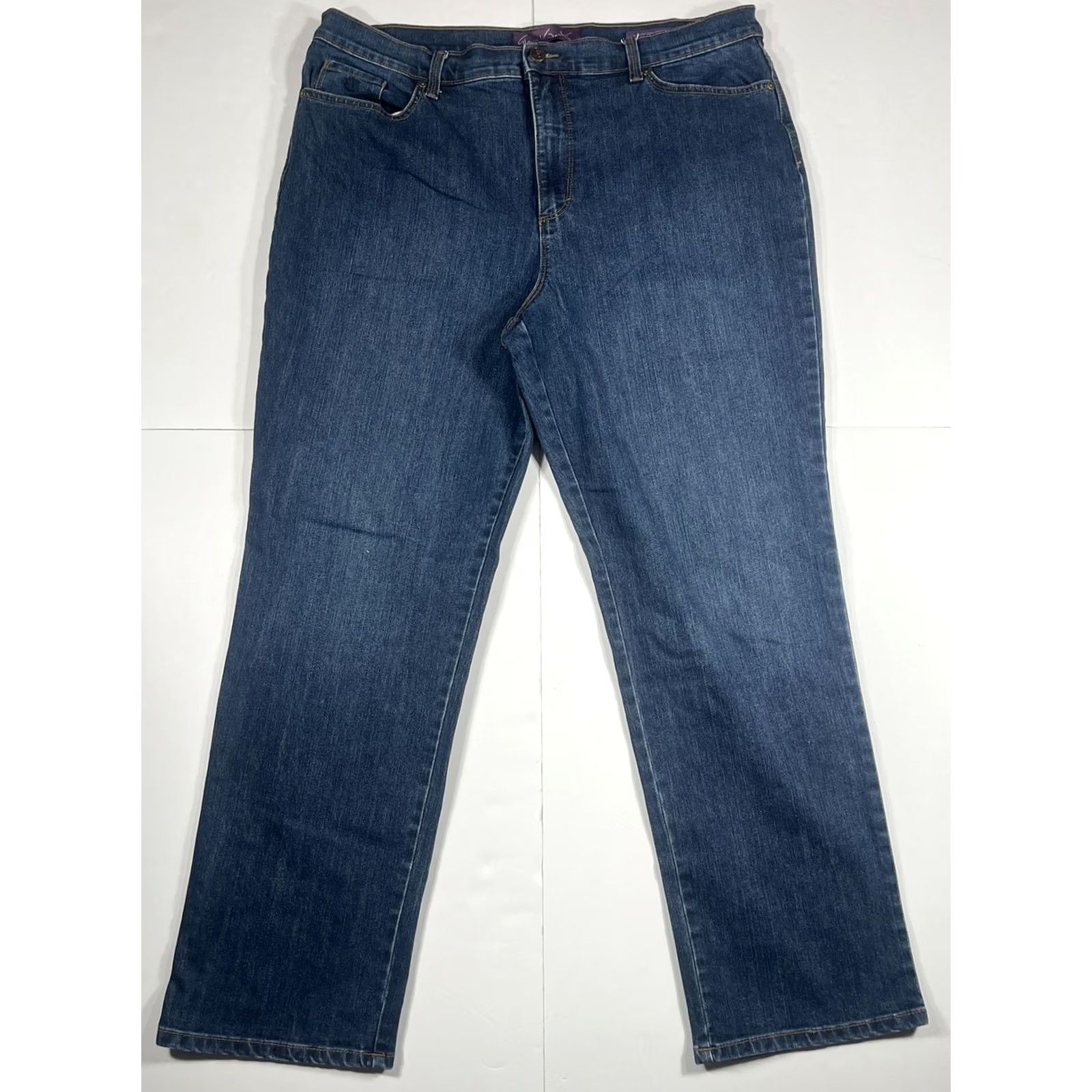Gloria Vanderbilt Gloria Vanderbilt Amanda Jeans Women's Plus Size Blue Denim Size 18 Size 40" / US 18 - 2 Thumbnail