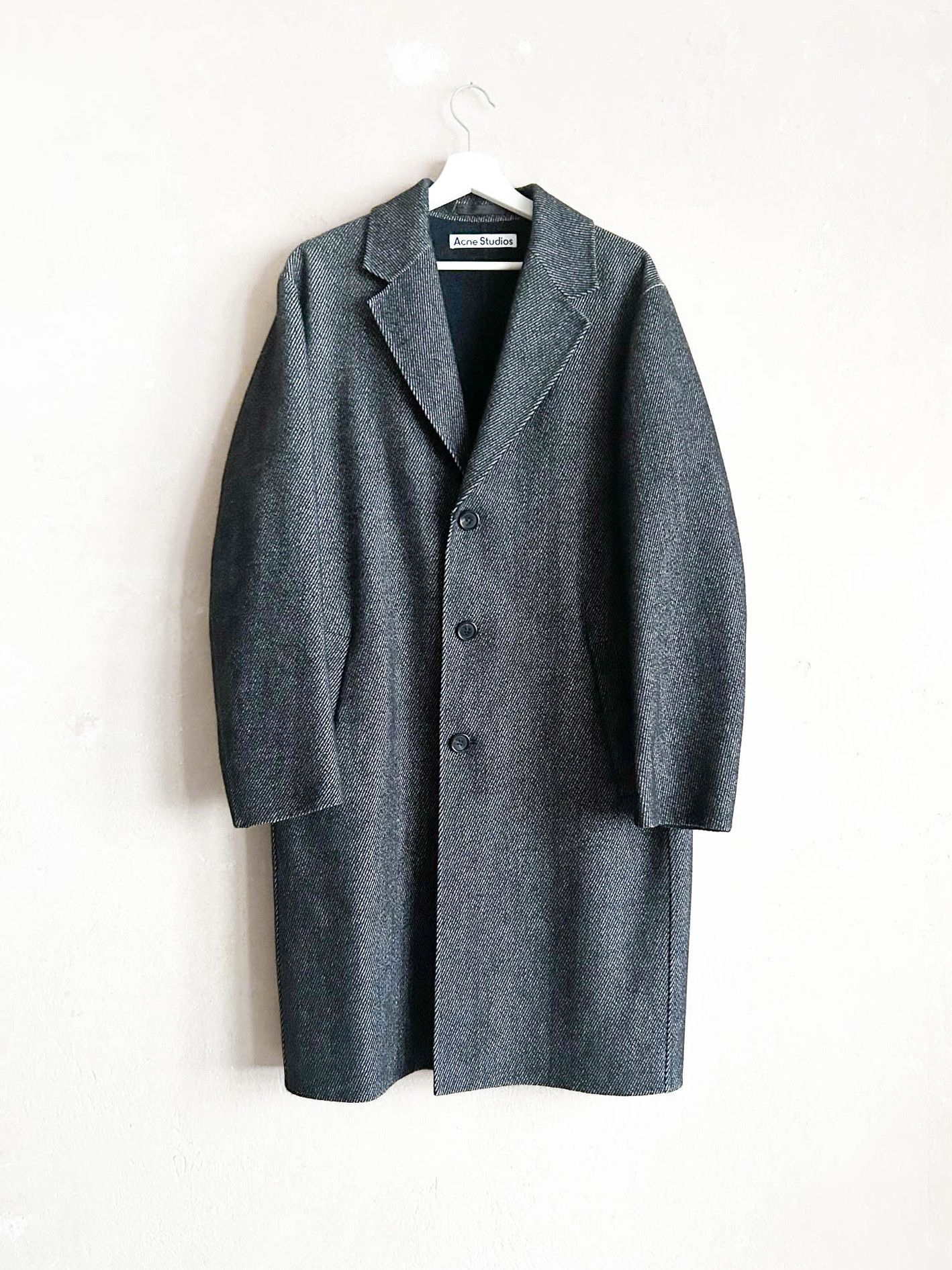 Acne Studios Twill Grey Coat Size US S / EU 44-46 / 1 - 1 Thumbnail