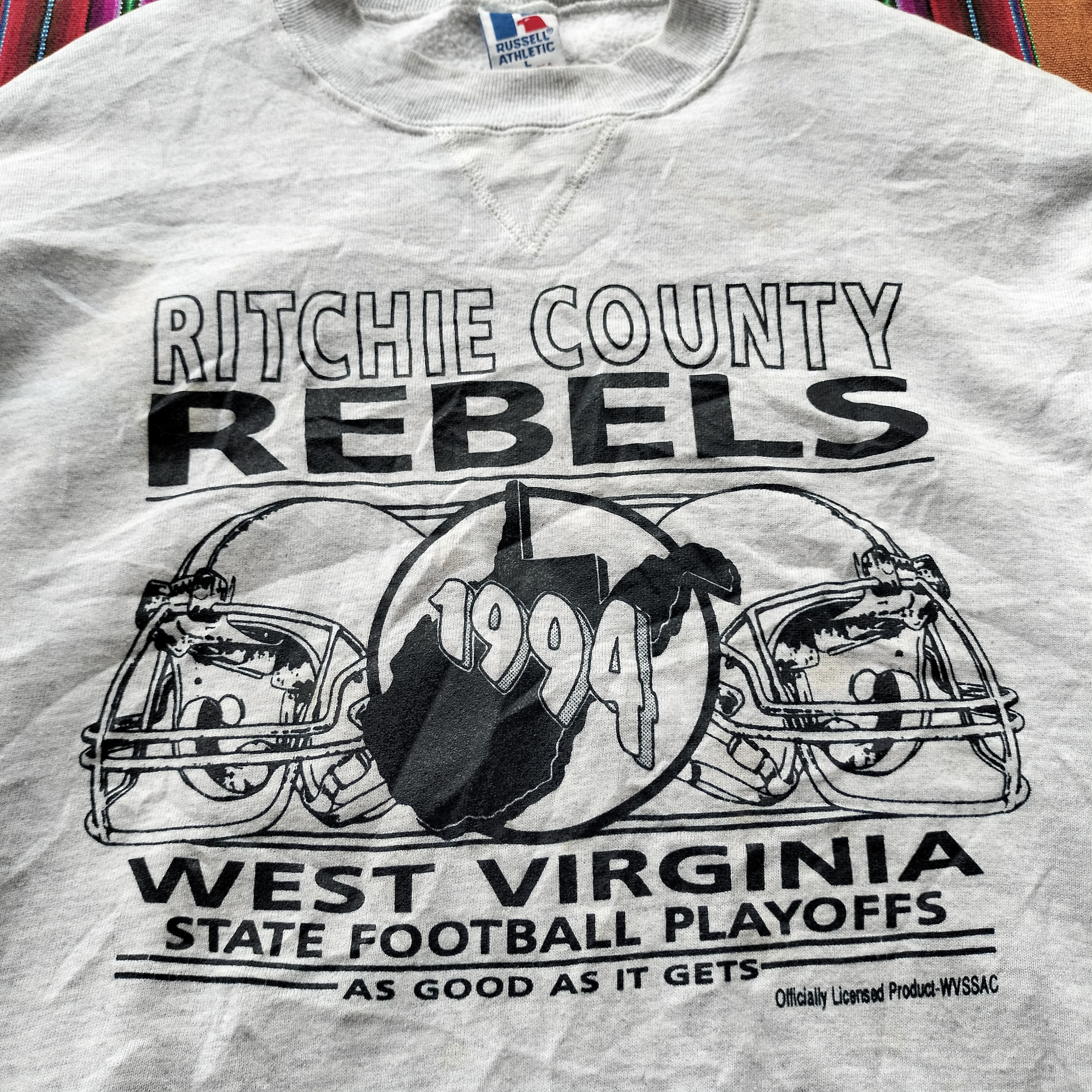Russell Athletic Vtg 94 Russel Athletic rebels football playoffs sweatshirt Size US L / EU 52-54 / 3 - 3 Thumbnail