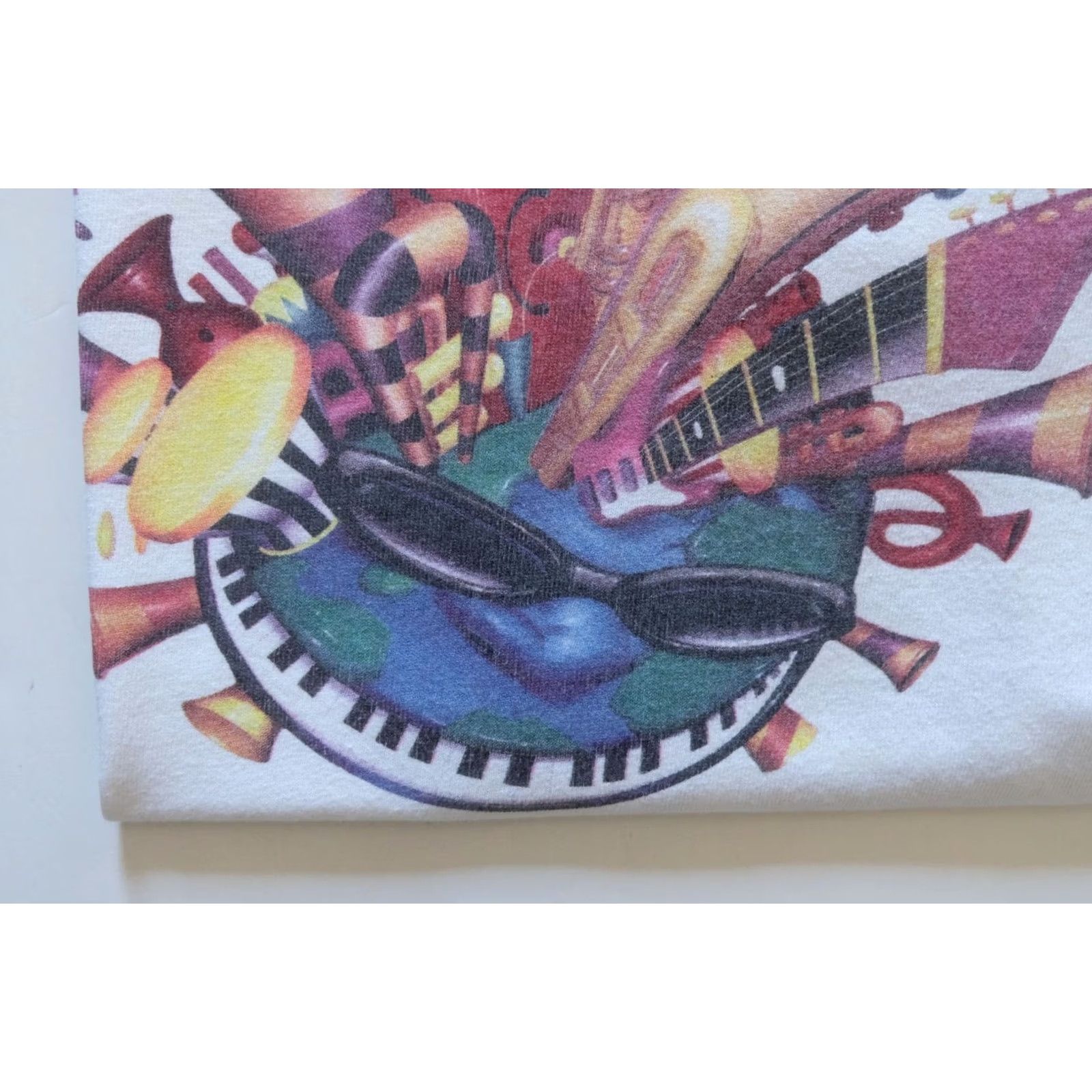 Etro VTG JVC JAZZ FESTIVAL 90s RETRO 1998 TOUR MUSIC GRAPHIC T SHIRT WHITE SZ XL MENs Size US XL / EU 56 / 4 - 4 Thumbnail