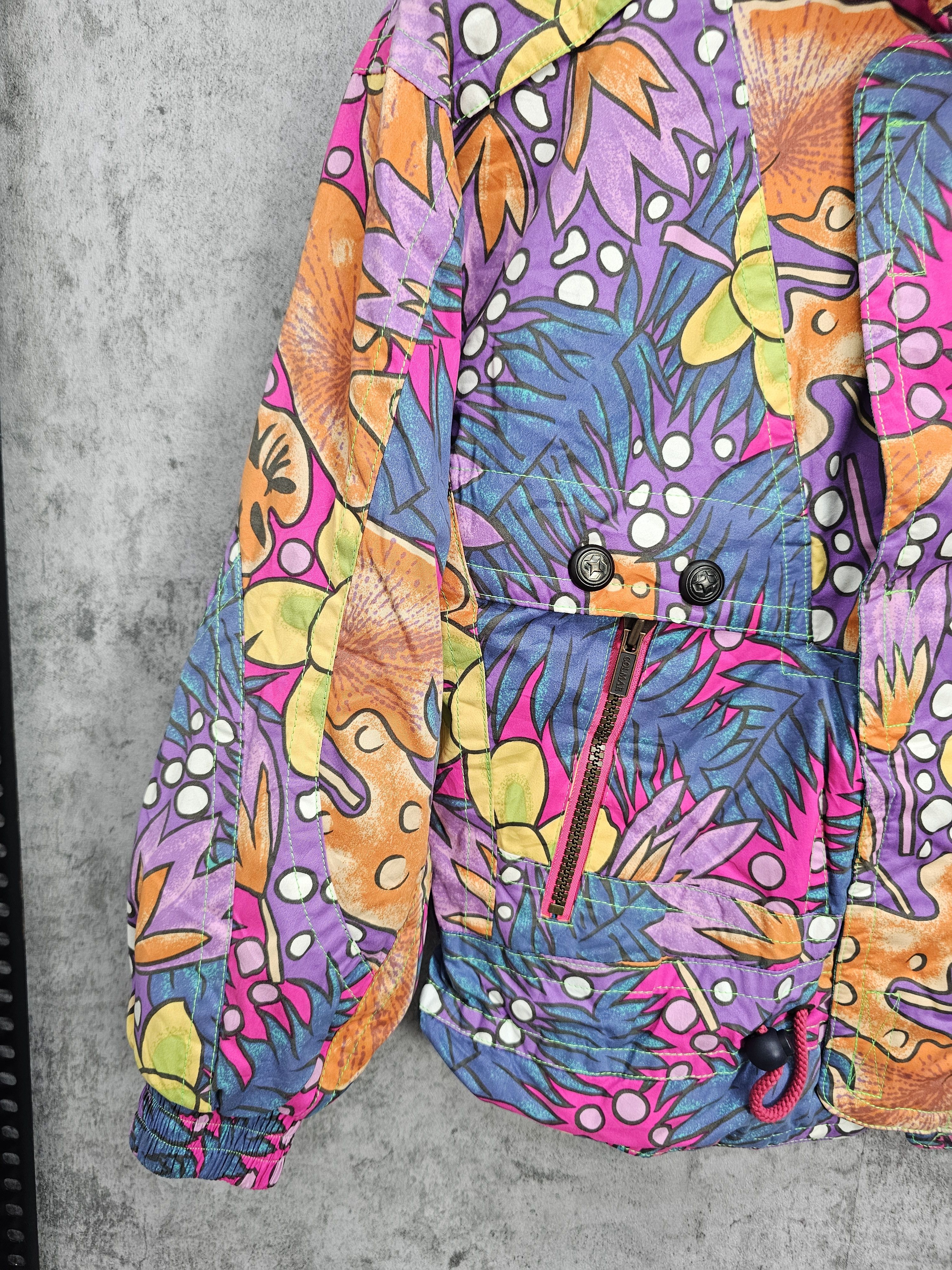 Colmar Vintage Women COLMAR Art Floral Flowers Ski Jacket J0017 Size M / US 6-8 / IT 42-44 - 8 Thumbnail