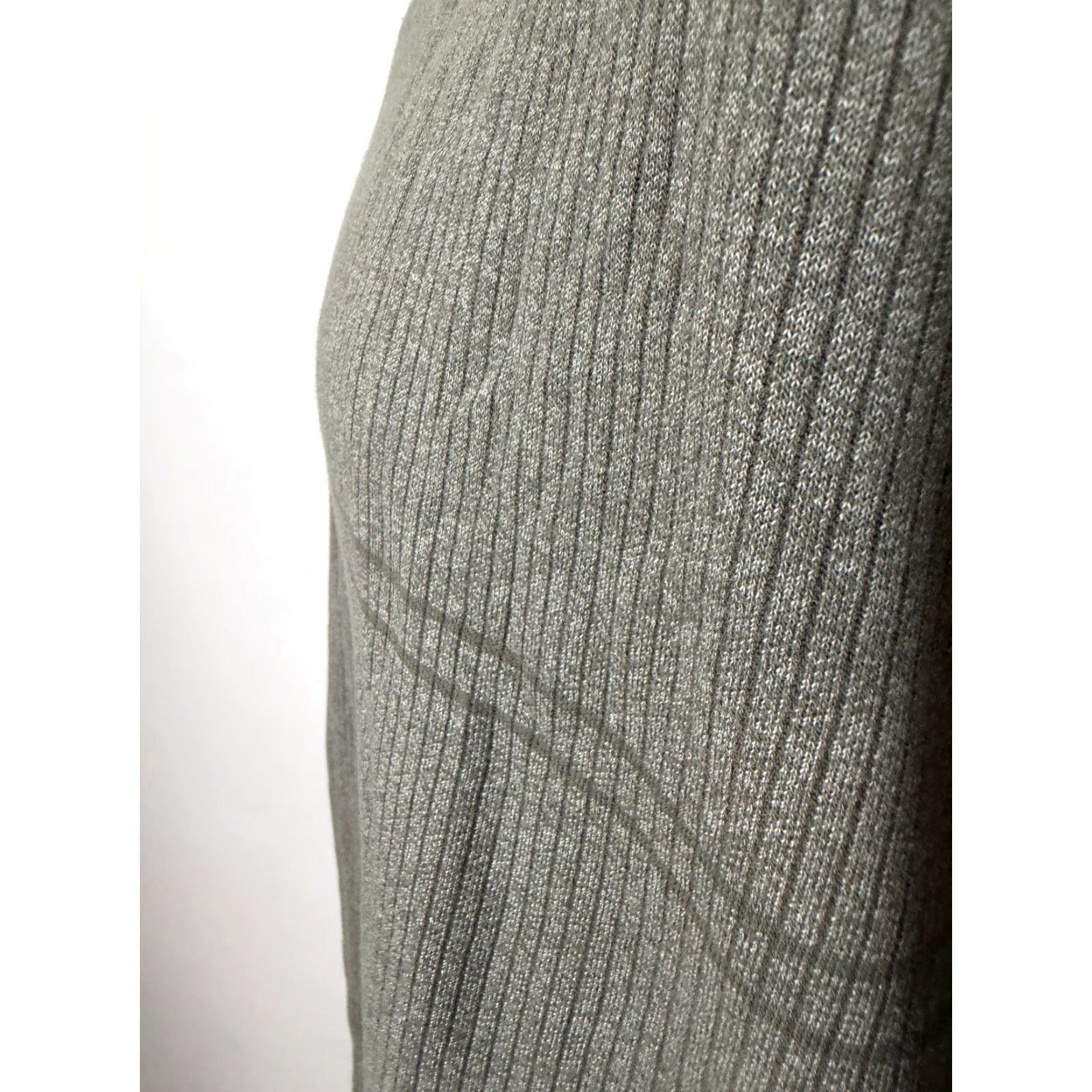 Van Heusen Y2K Ribbed Shirt Men XL V-Neck Olive Heather Heavy Preppy Long Sleeve Mens Size US XL / EU 56 / 4 - 6 Thumbnail