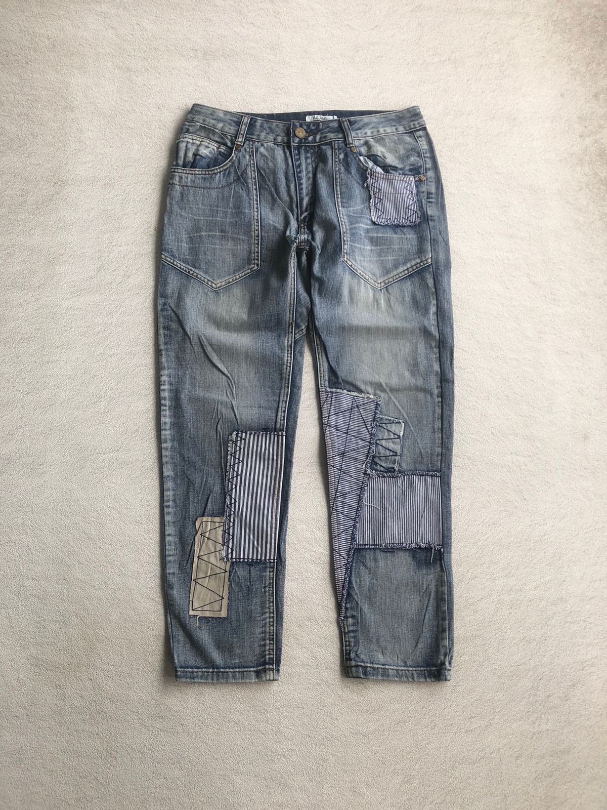 Japanese Brand FDMTL Elf sack patchwork denim Size US 31 - 1 Thumbnail