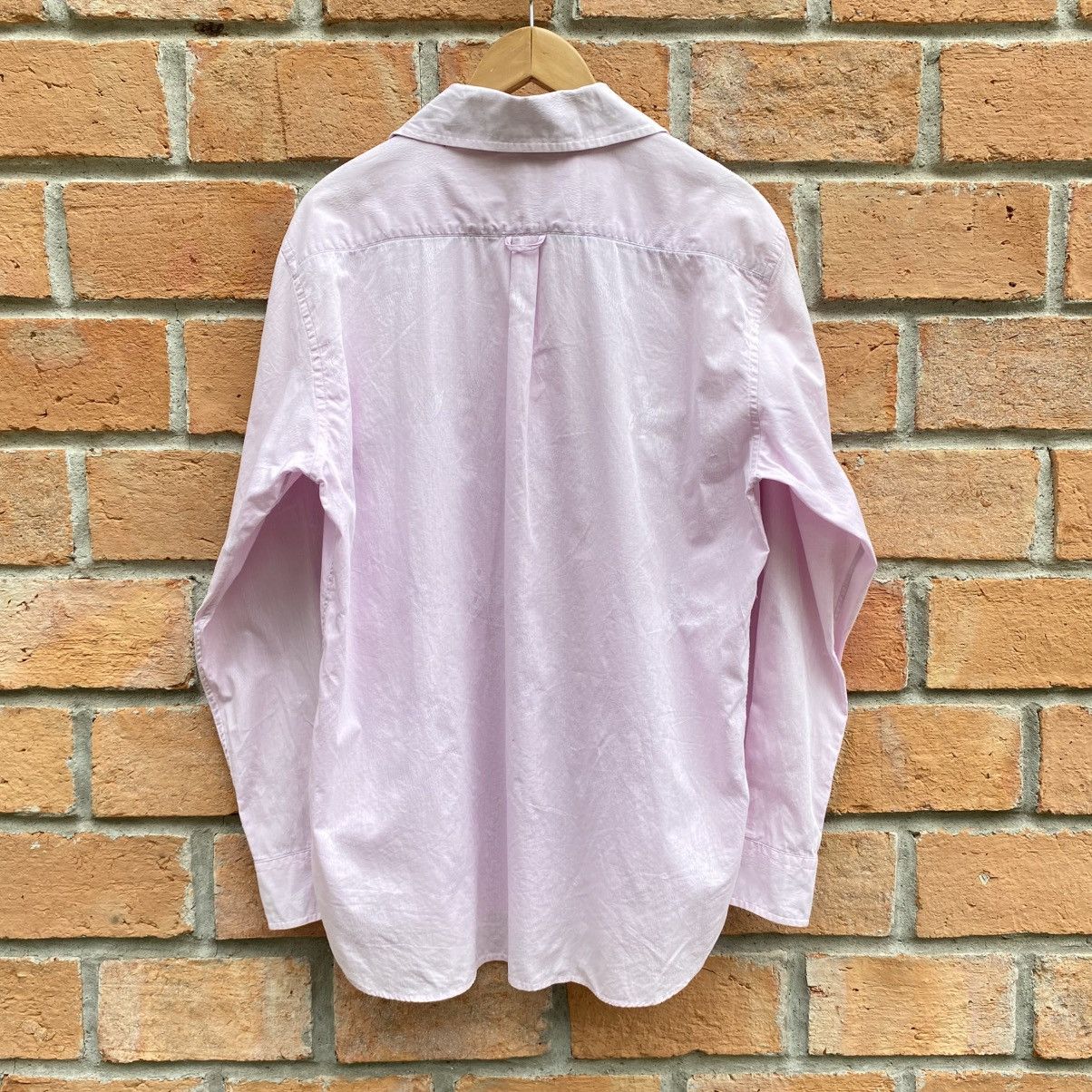 Lanvin LANVIN Pink Lace-Up Collar Shirt Size L / US 10 / IT 46 - 21 Thumbnail
