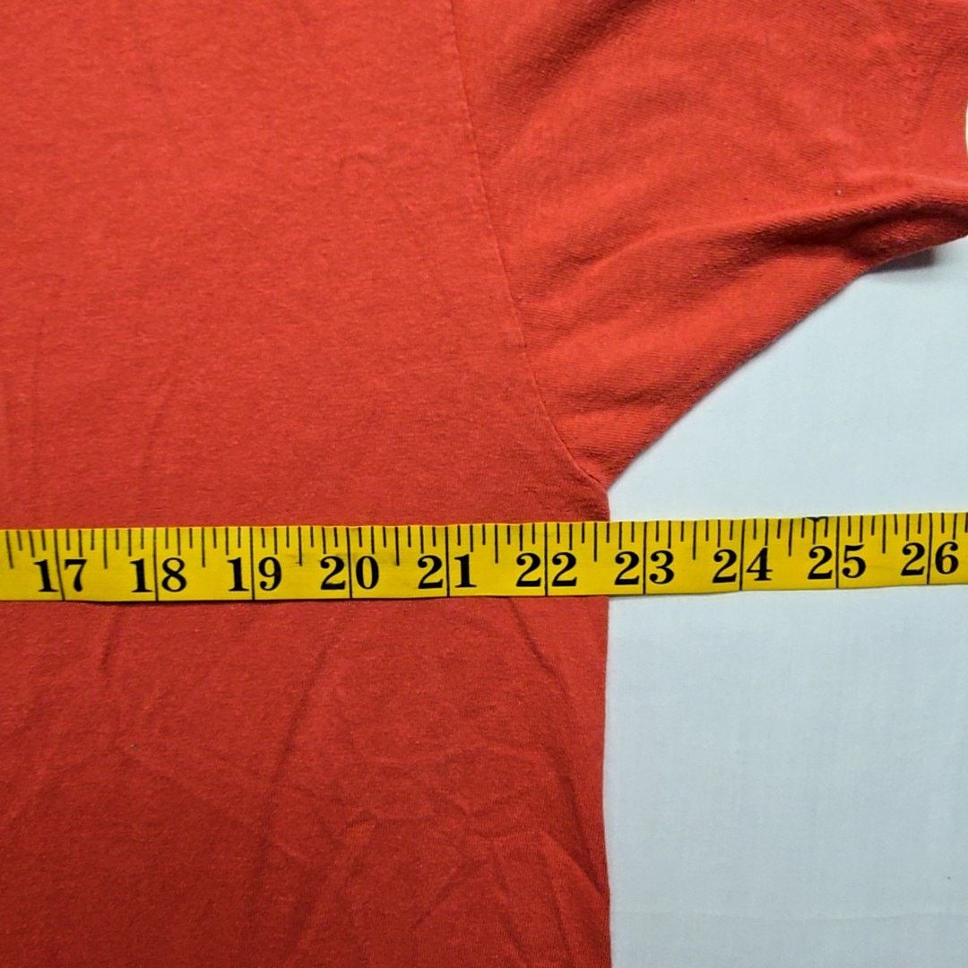 Vintage Vintage Red Blank Pocket T-Shirt XL Crew Neck Hanes Tee Size US XL / EU 56 / 4 - 6 Thumbnail
