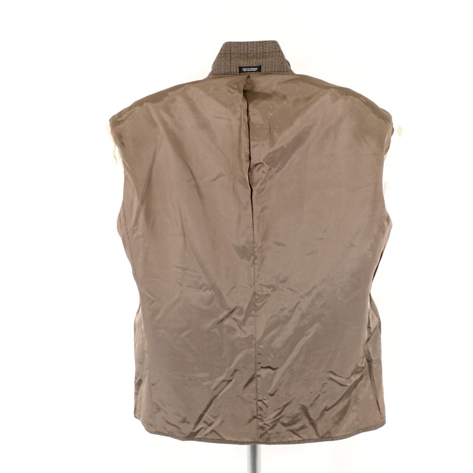 Oscar De La Renta Oscar De La Renta Soft Tweed Lambswool Cashmere Gray Tan Che Size 44R - 13 Thumbnail
