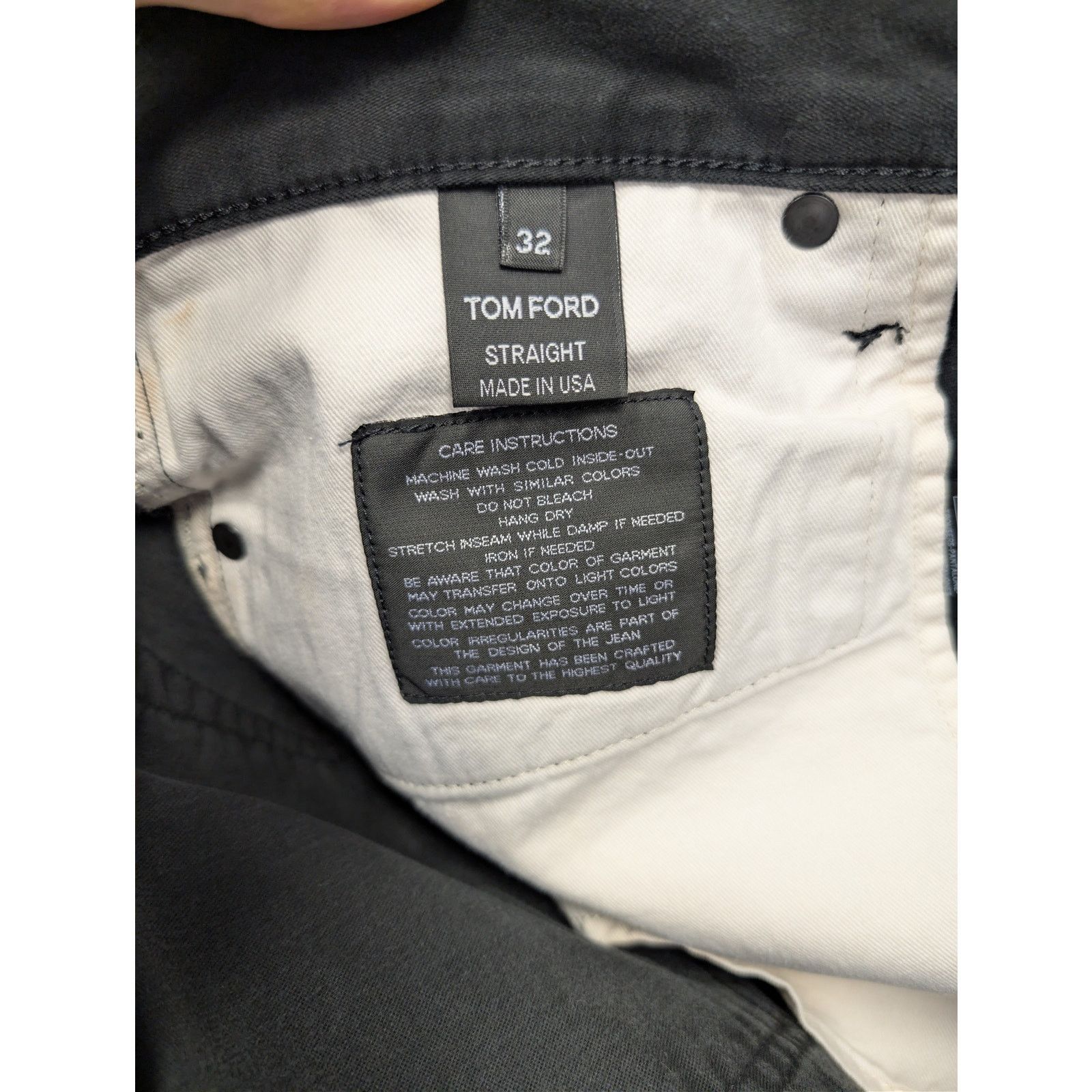 Tom Ford o1rshd1 Straight Jeans in Black Size US 32 / EU 48 - 17 Thumbnail