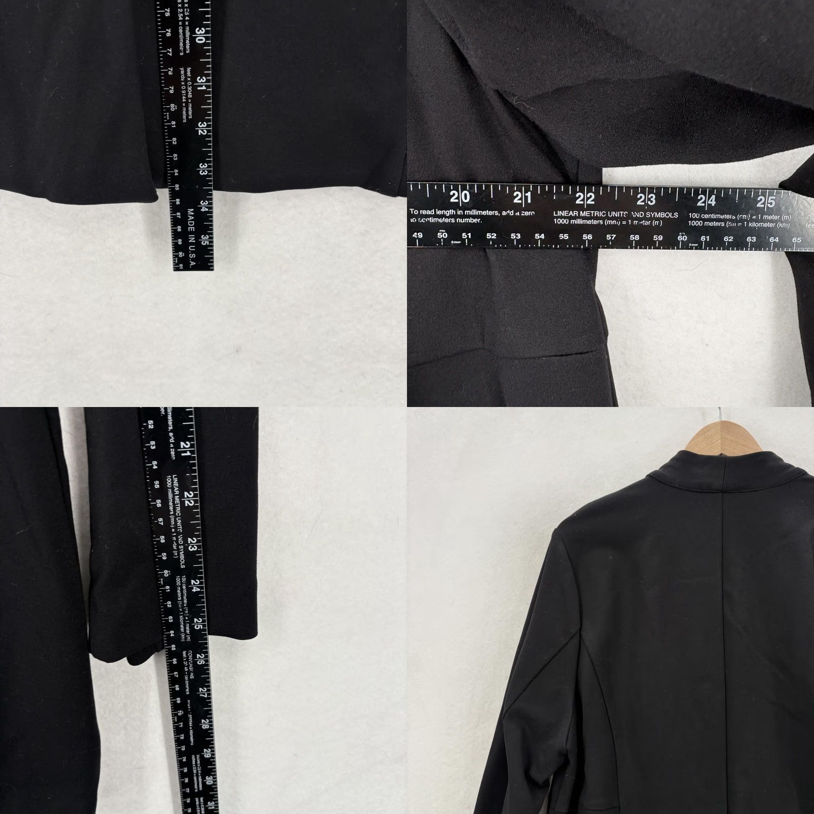 Torrid Torrid Blazer Womens 2X Black Long Line Shawl Collar Tuxedo Jacket NWT Size XXL / US 16-18 / IT 52-54 - 8 Thumbnail