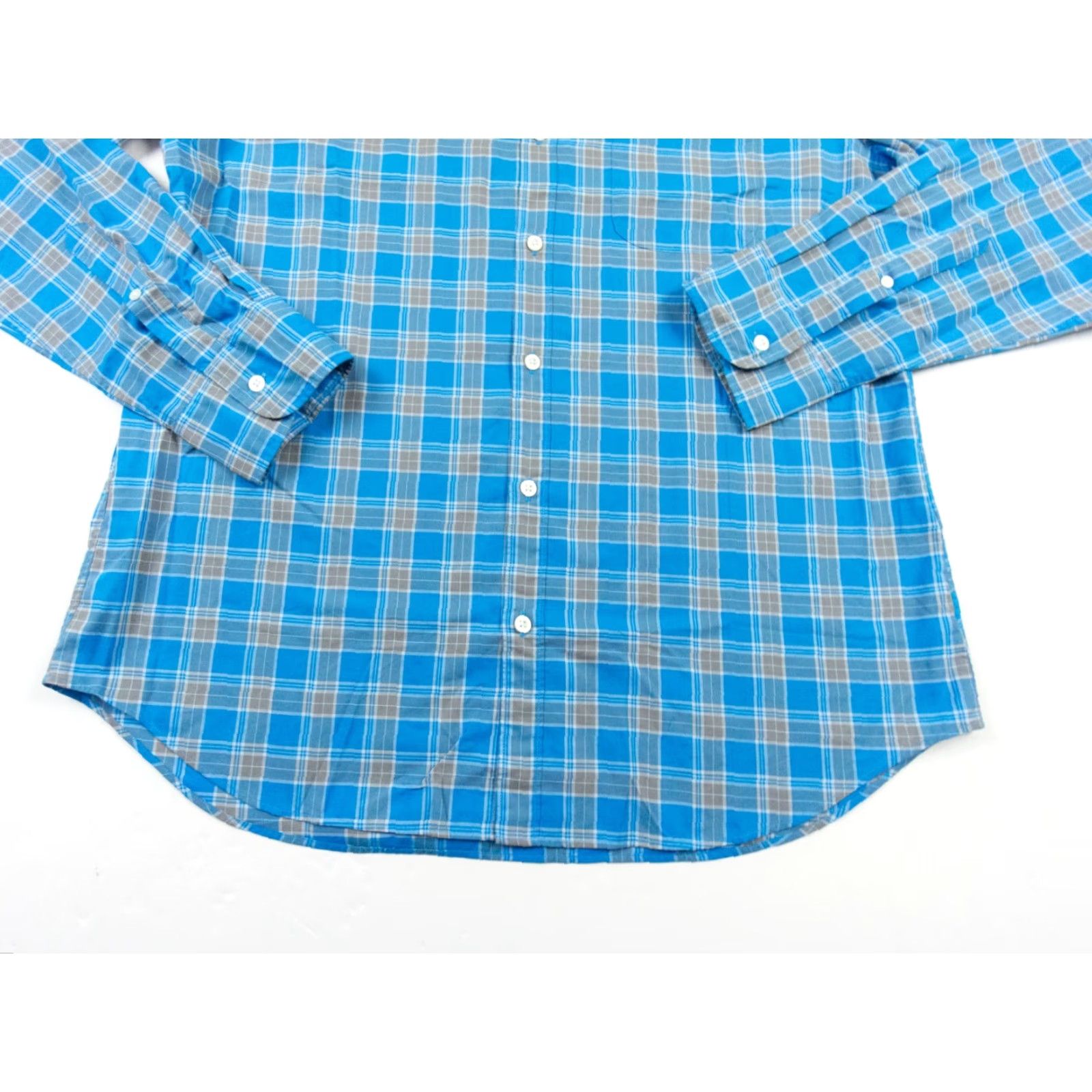 Bonobos Bonobos Blue Plaid Check Long Sleeve Button Down Shirt Men's XL Slim Fit Preppy Size US XL / EU 56 / 4 - 3 Thumbnail
