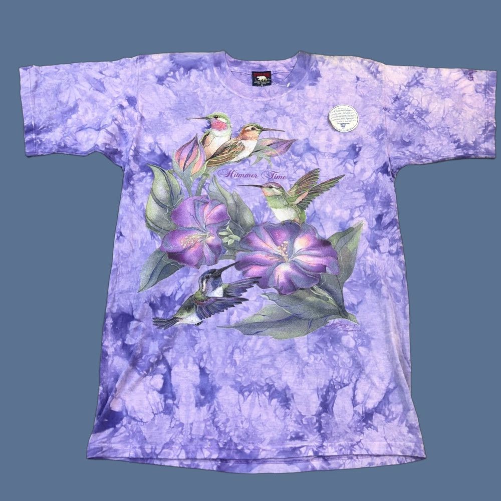 Vintage VINTAGE Polar Graphics USA Shirt Womens M Purple Hummingbird Deadstock 90s Tie Dye Shirt 90s USA Animals Bird Casual Womens Medium Size M / US 6-8 / IT 42-44 - 1 Thumbnail