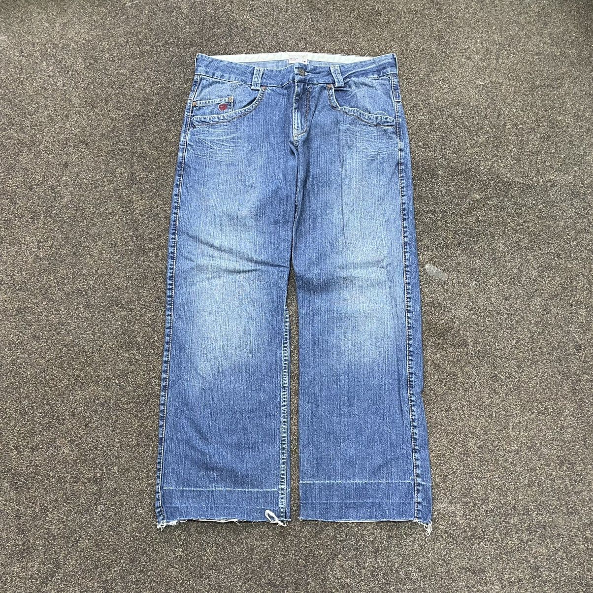 Vintage Vintage Y2K Baggy Wide Leg Jeans Distressed Skater Logo 32 Size US 32 / EU 48 - 1 Thumbnail