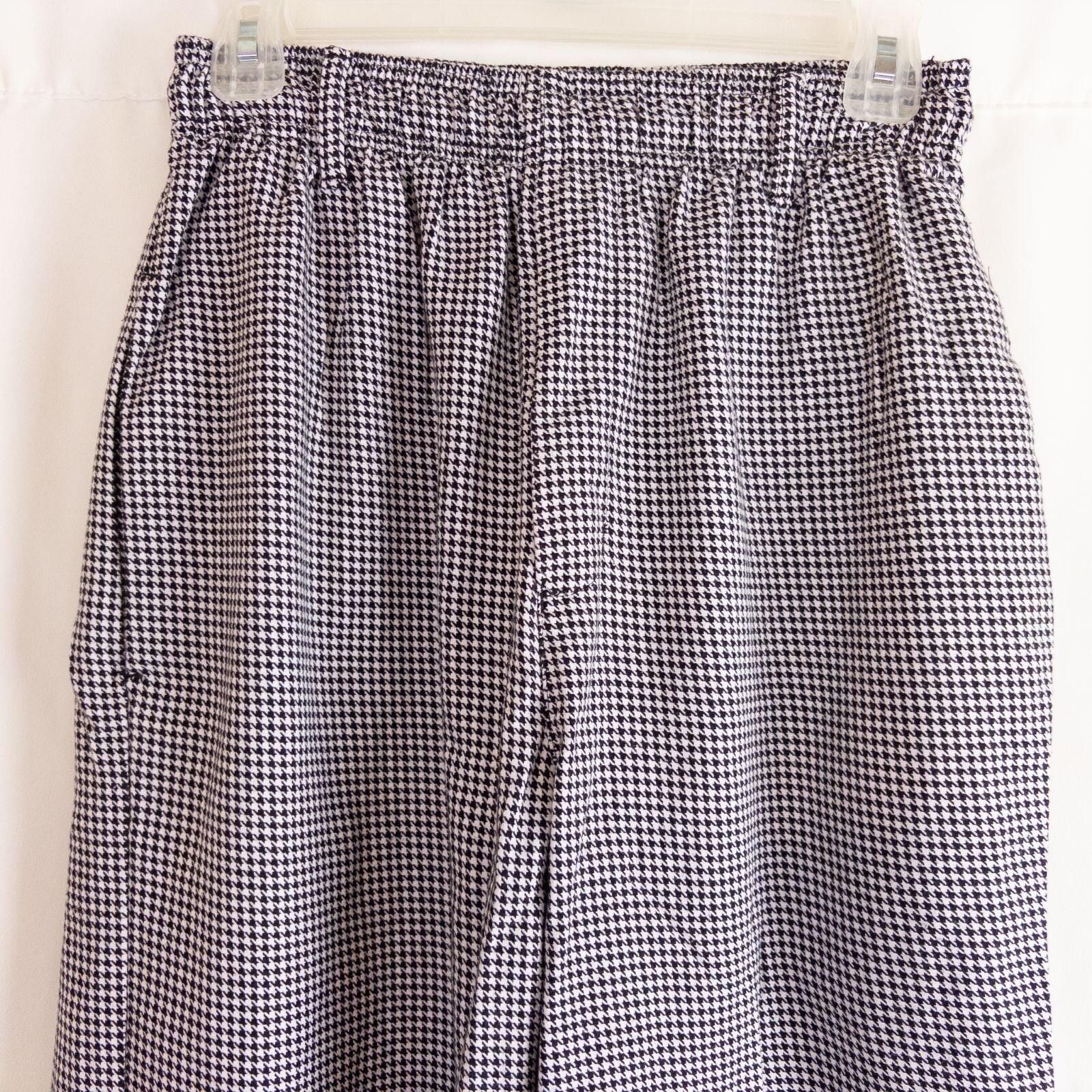 Other Mercer Culinary Black White Houndstooth Pants Womens Small Size 28" / US 6 / IT 42 - 3 Thumbnail