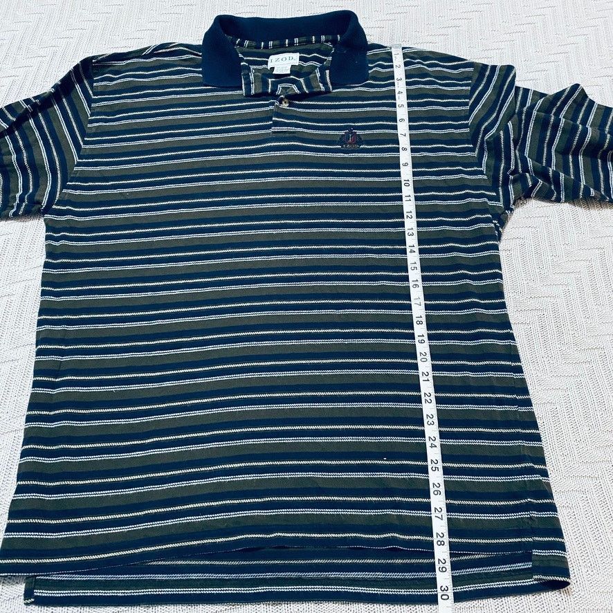 Izod Vintage Izod striped long sleeve polo Size US L / EU 52-54 / 3 - 6 Thumbnail