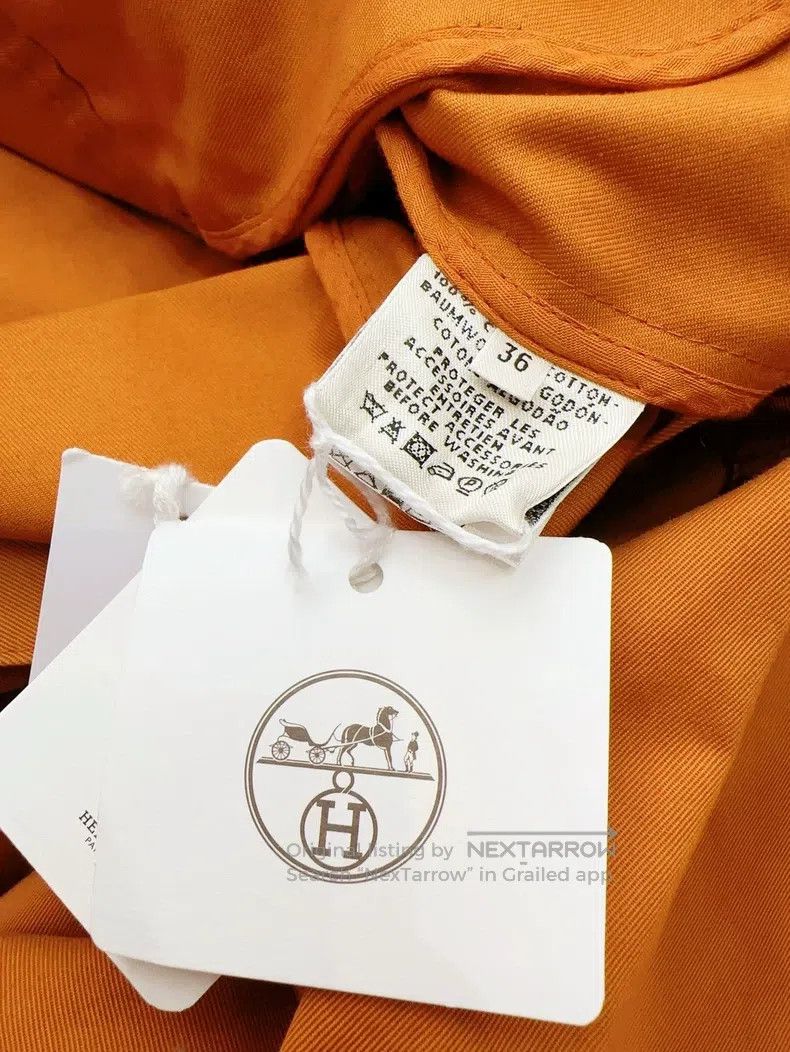 Hermes Hermes 20 Spring/Summer Mustard Cargo Jumpsuit Size 24" / US 00 / IT 34 - 6 Thumbnail