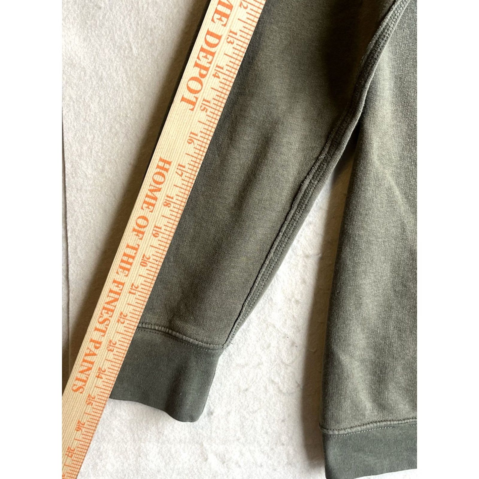 Mossimo Mossimo Supply Co Hoodie Full Zip Olive Green Drawstring Kangaroo Pocket Large Women L Green Hooded Pockets Full Zip Knit Casual Size L / US 10 / IT 46 - 5 Thumbnail